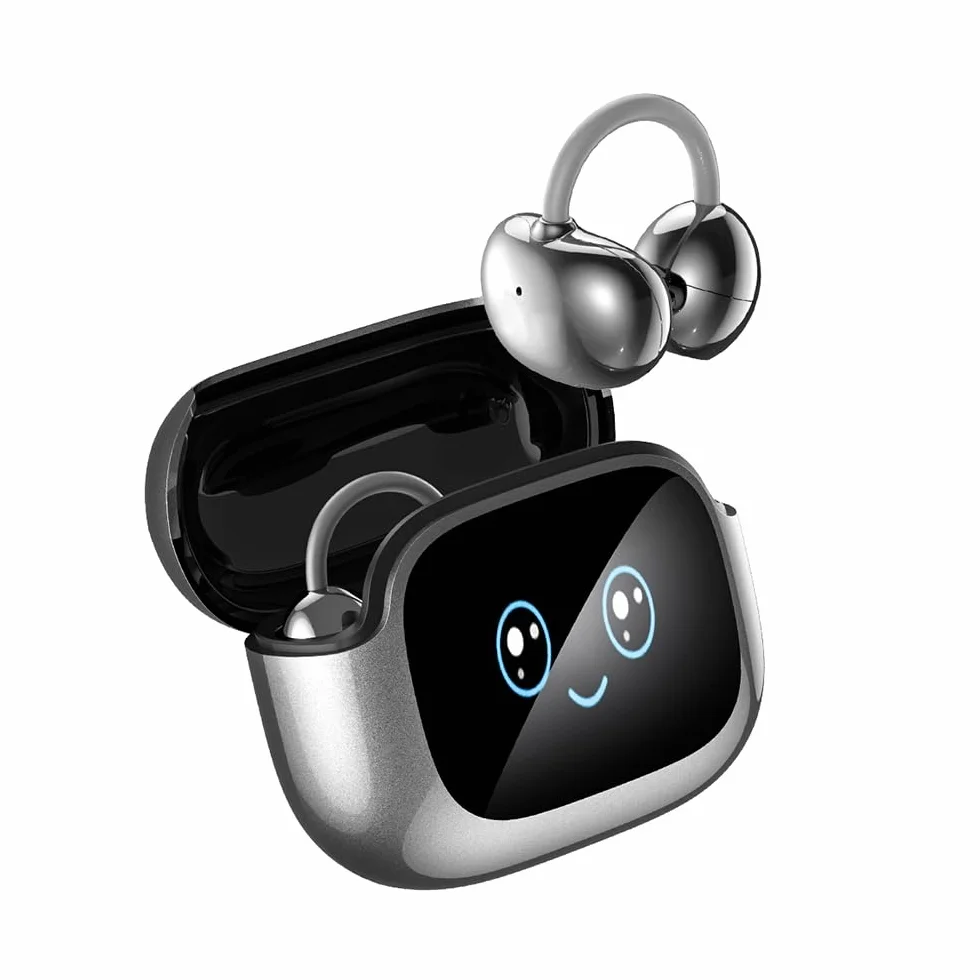 NE32 AI Cuffie Traduttore, Cuffie di Traduzione in Tempo Reale 3-in-1 136 Lingue con App, Veri Auricolari Traduttore Bluetooth Wireless, Cuffie Open Ear 40H per iOS e Android, Apprendimento, Viaggi