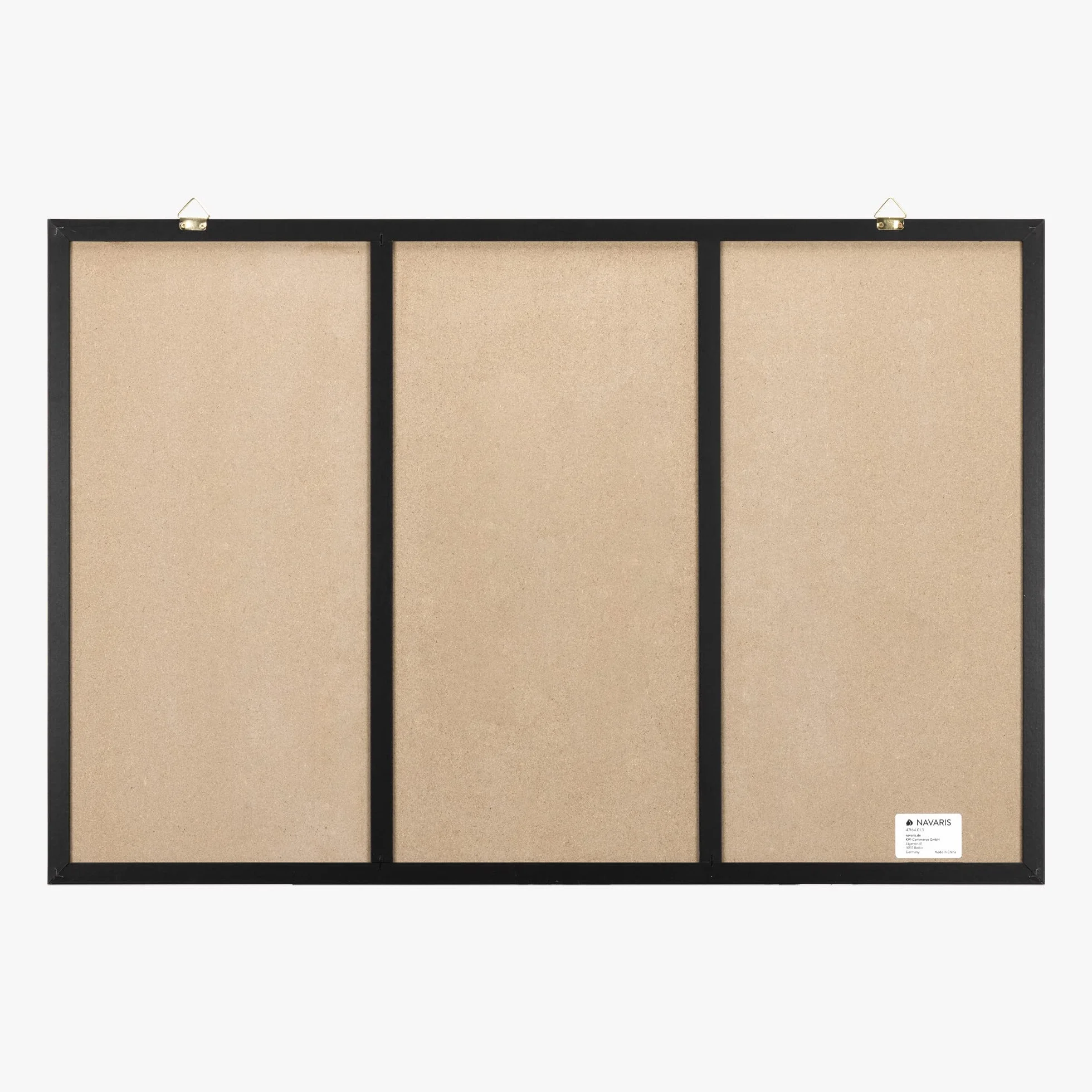 Navaris Lavagnetta Magnetica da Parete - Lavagna da Parete Cucina Cancellabile - Lavagna Cucina 3 in 1 - Bacheca in Sughero Magnetica e in Ardesia - Include Pennarello Gessetti e Puntine - 90 x 60 cm