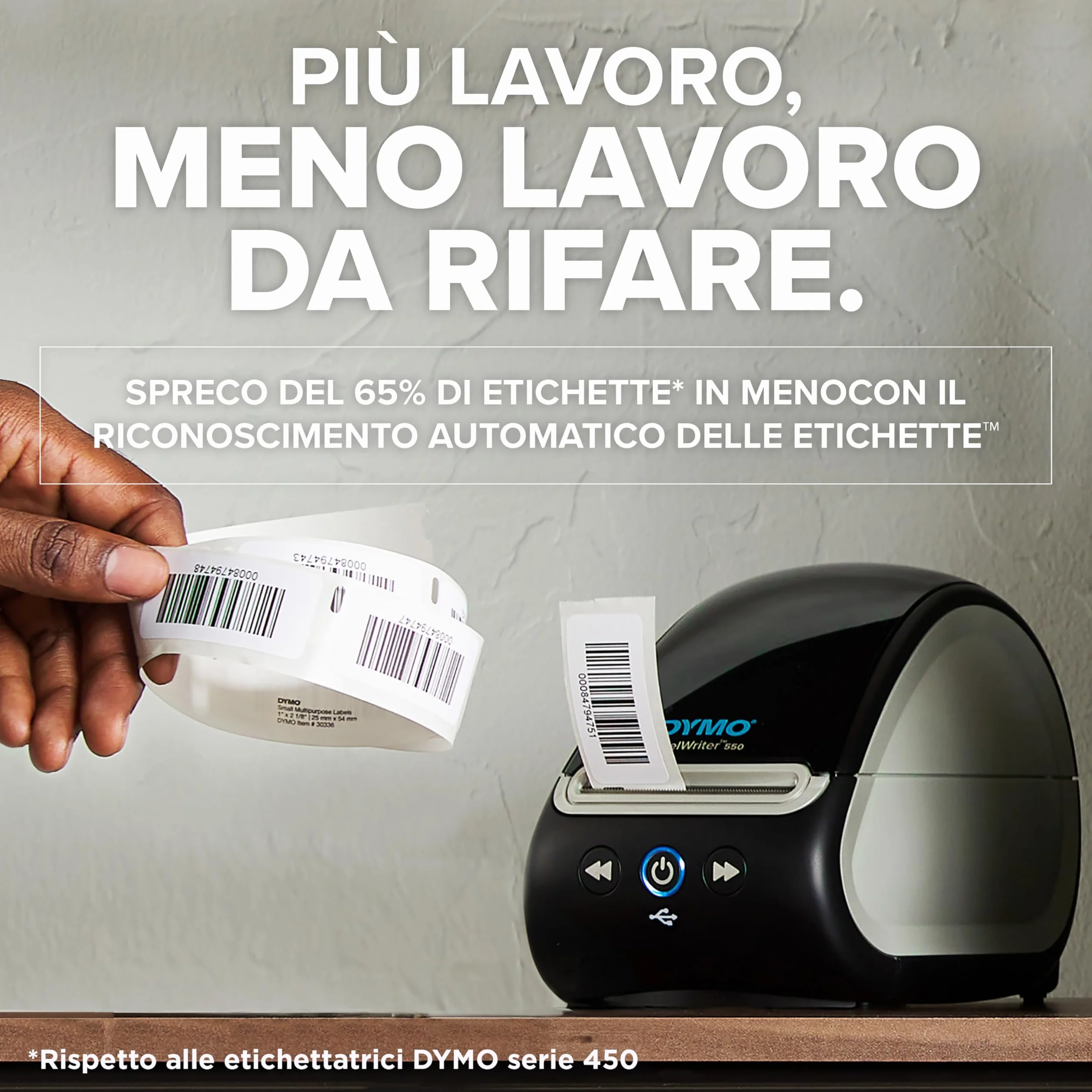 DYMO LabelWriter 550 stampante di etichette termica diretta riconoscimento automatico