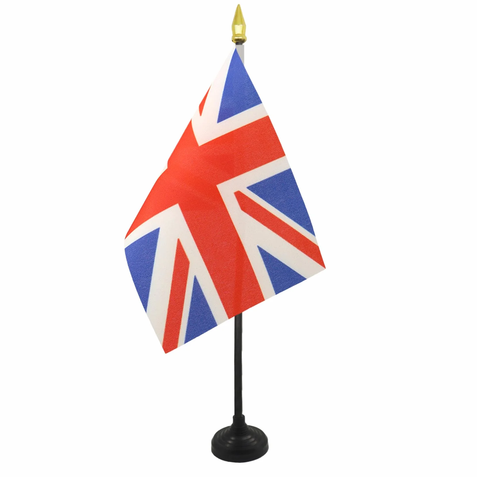 AZ FLAG Bandiera da Tavolo Regno Unito 15x10cm Punta Dorata - Piccola Bandierina Britannica Inglese UK