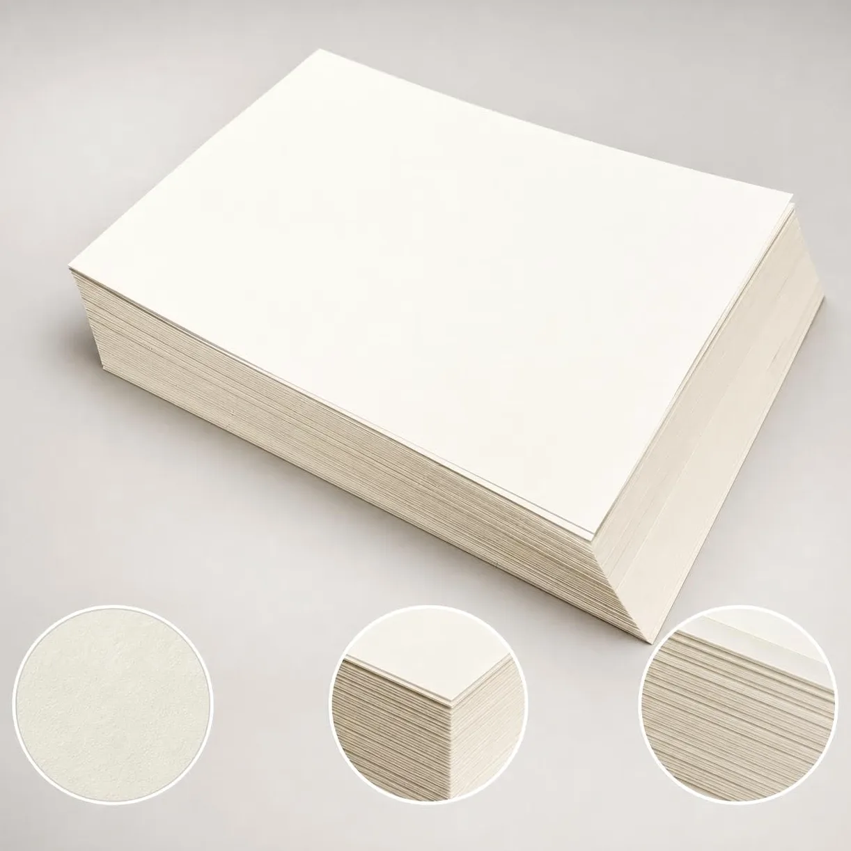 Carta per Stampa e Disegno, Risme da 100, Carta Stampante 80g, 120g, 180g, per studenti, 120g carta Dowling/bianco riso, Grande A3 (100 fogli)