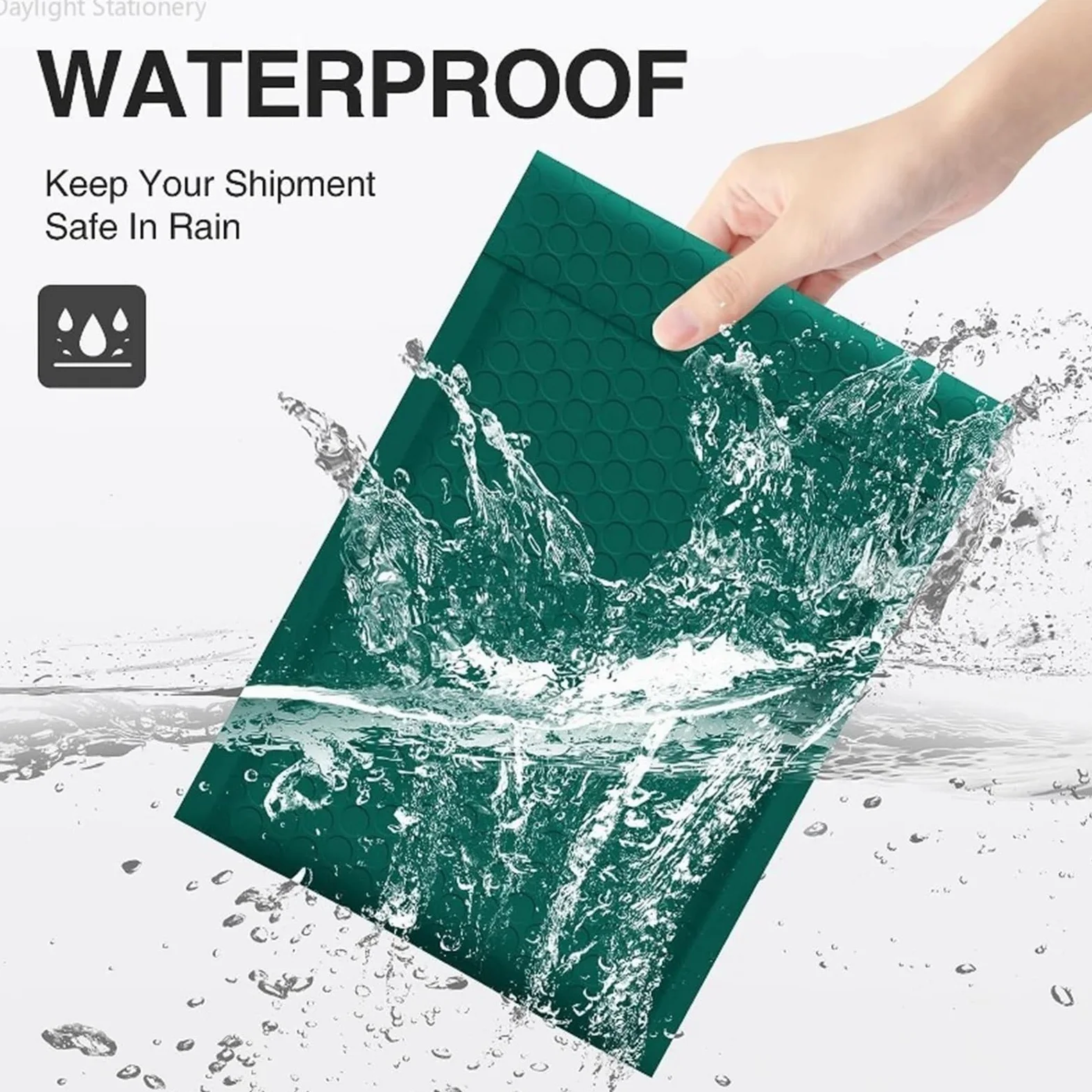 Buste Imbottite 50Pcs Green Bubble Mailer Bubble Padded Mailing Envelopes Mailer Poly for Packaging Self Seal Shipping Bag Bubble Padding (Color : 100 pcs 20.5X 28)