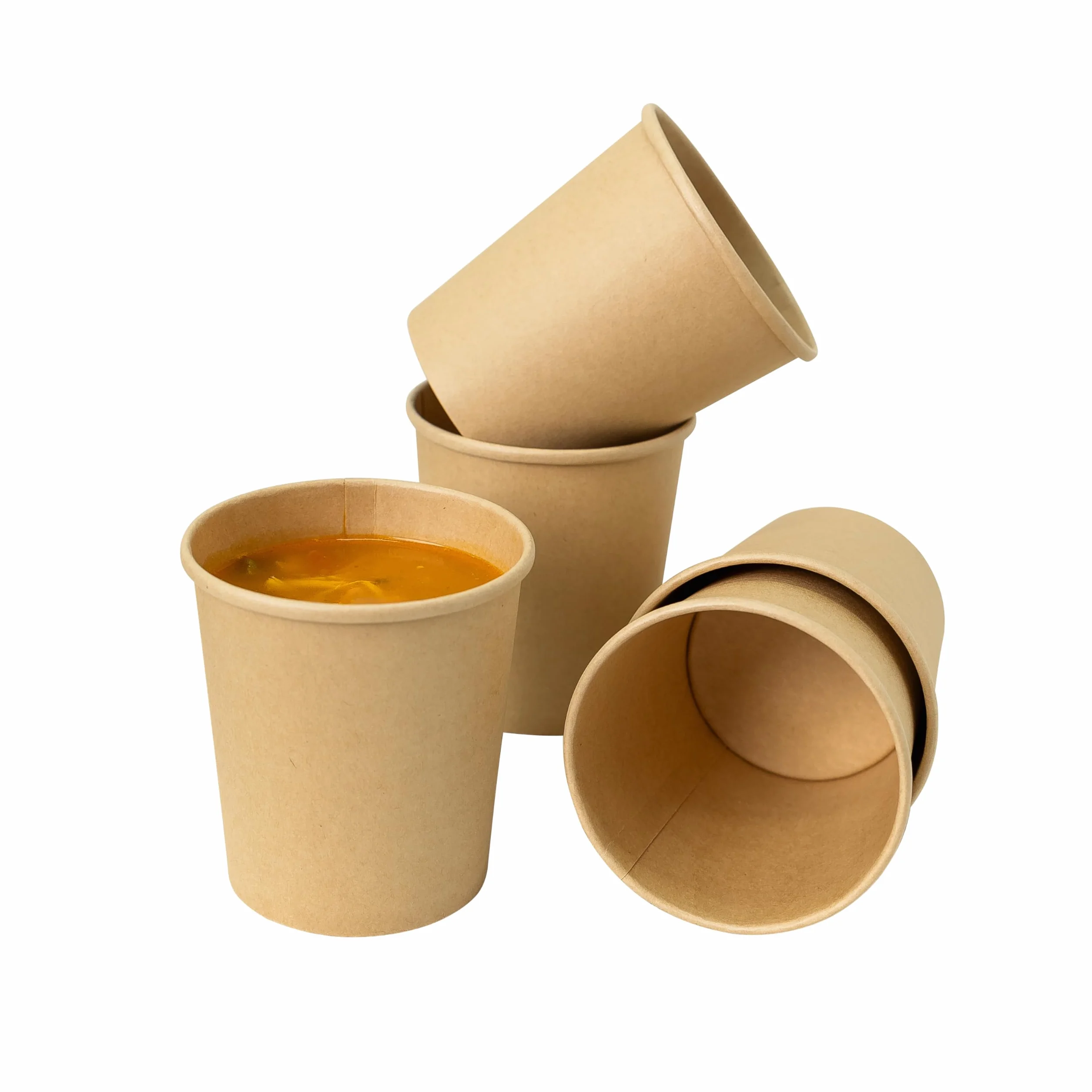 Ciotole Monouso in Carta Kraft 750 ml 50 Pezzi Contenitori Biodegradabili per Alimenti Caldi e Freddi