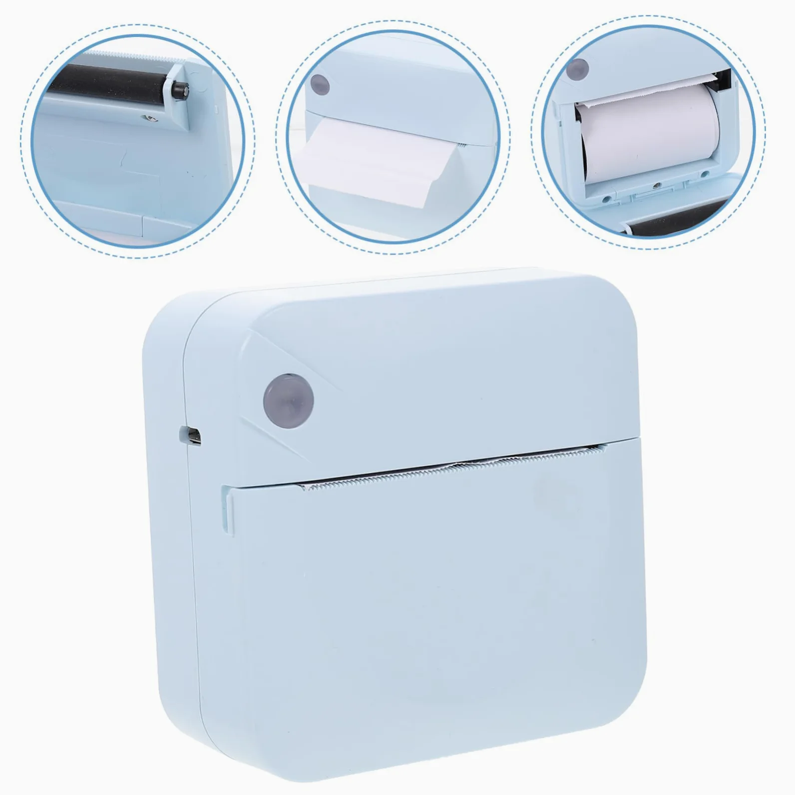 Stampante Etichette Portatile 200dpi Set 1 Abs Wireless per Ufficio | Ricaricabile 1000mah, Micro-usb Dc5v/1a, Supporto Lingue Multiple e Stampa Personalizzata