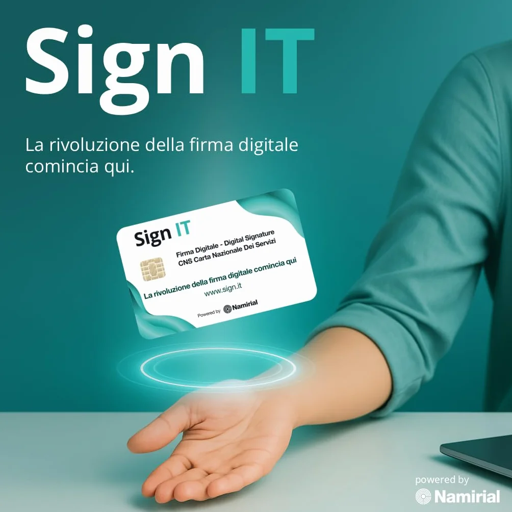 Sign IT Smartcard Firma Digitale Attivazione Online SPID CieID Valida 3 Anni