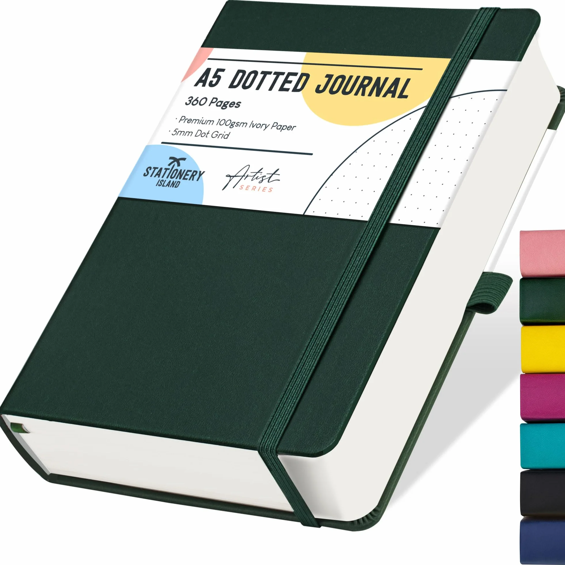 Taccuino Puntinato A5 Bullet Dotted Journal 360 pagine Carta 100gsm Copertina Rigida