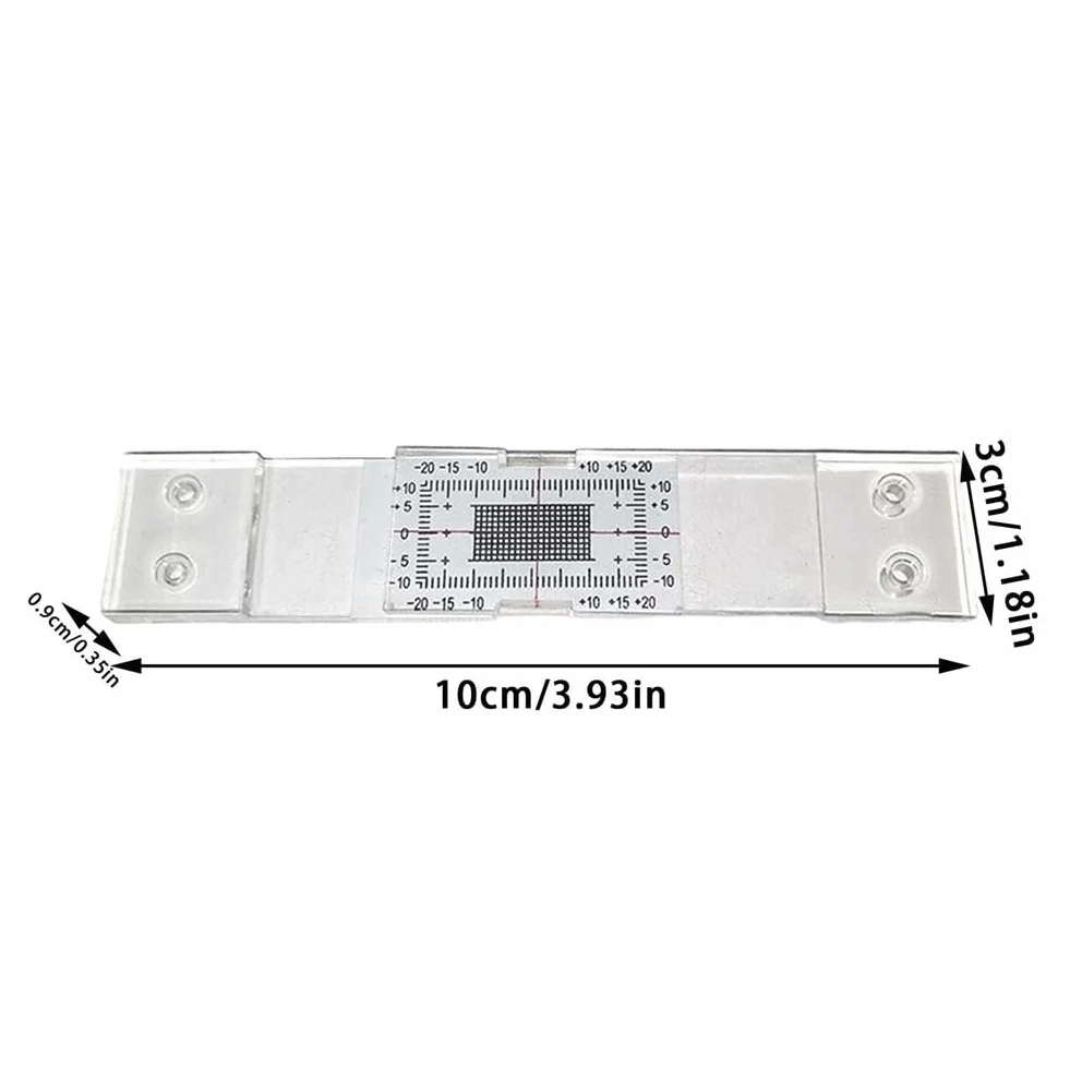 Monitor per fessure in acrilico 3 pezzi, strumento manuale di misurazione crepe, registrazione sorveglianza