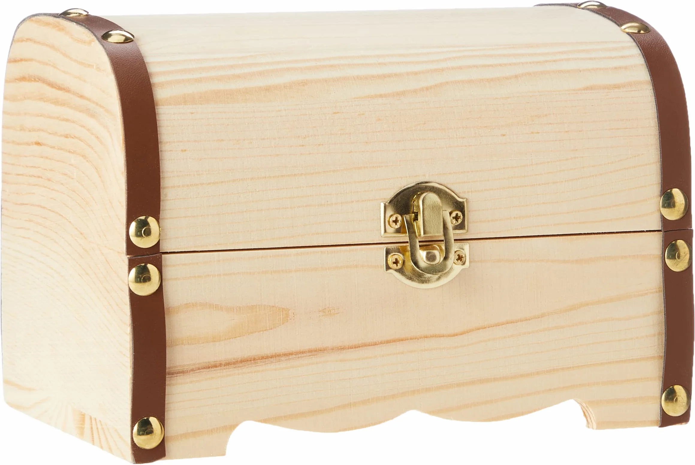 Glorex Scrigno in Legno di Pino Naturale 18 x 13 x 12,5 cm FSC per Dipingere e Decorare