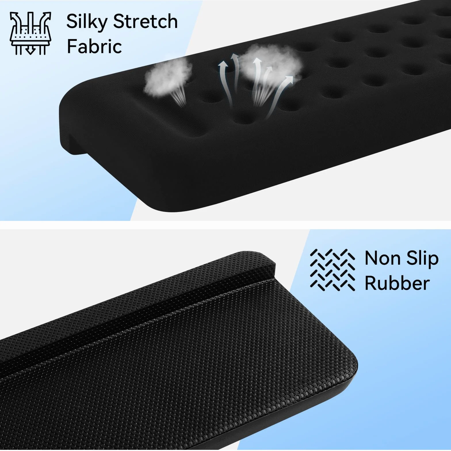 Sushret Cuscinetti Angolari a L per Scrivania, Set da 2 – Poggiagomiti in Memory Foam, Antiscivolo Ergonomico per Braccia e Avambracci