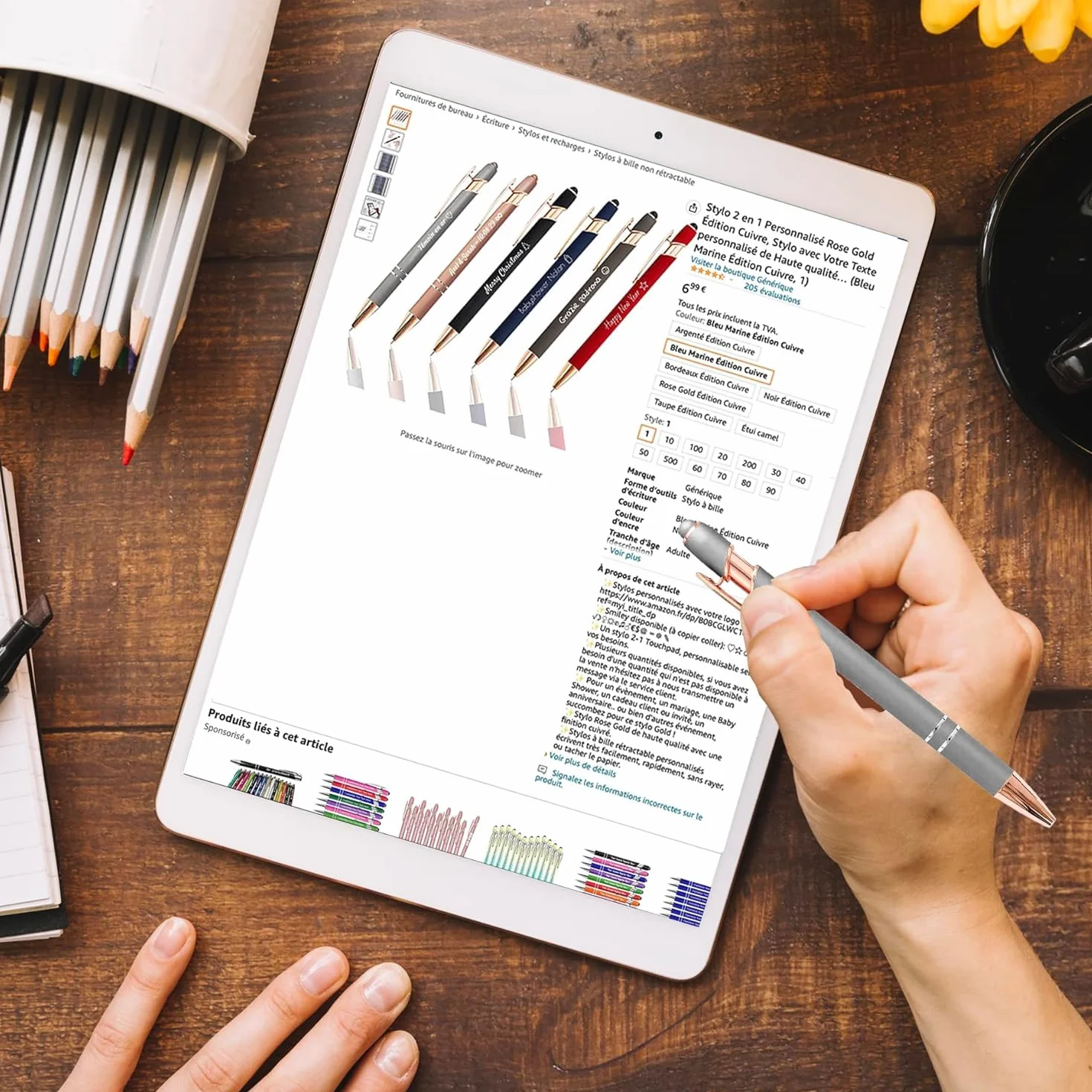 Penna Personalizzata Incisione con Testo – Colori Eleganti o Pastello – Regalo di Coppia