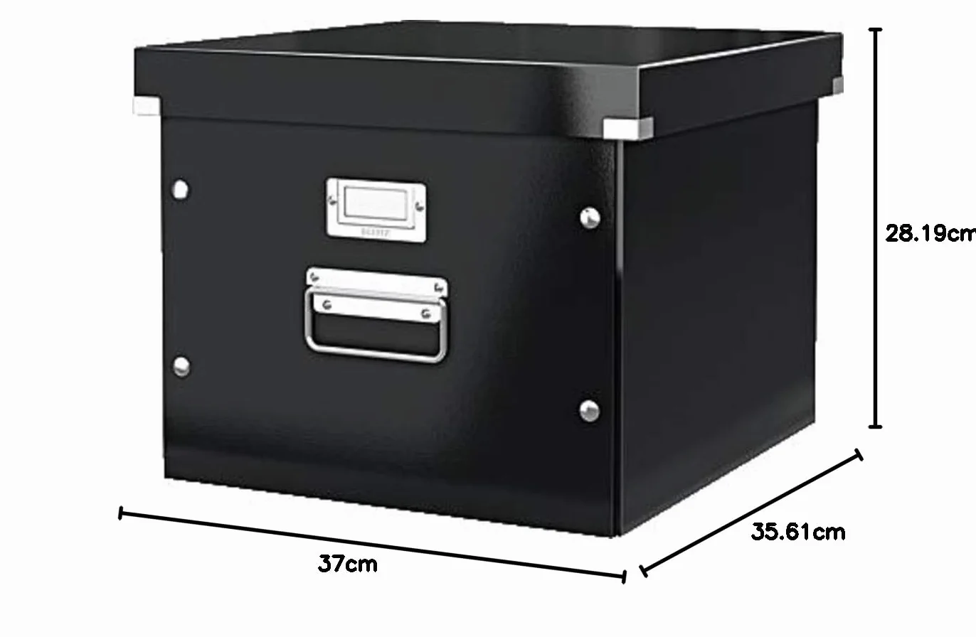 Leitz 60670095 Scatola pensile Archivio Snap'n'Store, fibra di legno, nero