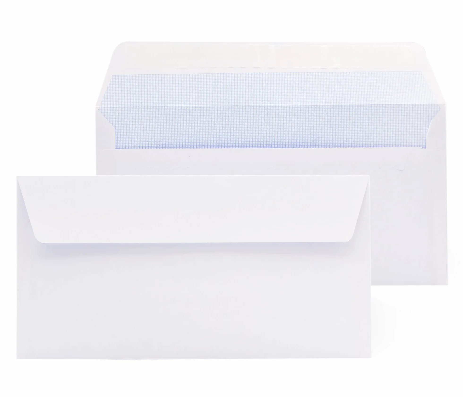 Buste di carta bianca americana senza finestra autochiusura striscia silicone per spedizione documenti - Ofitura 50 bustine