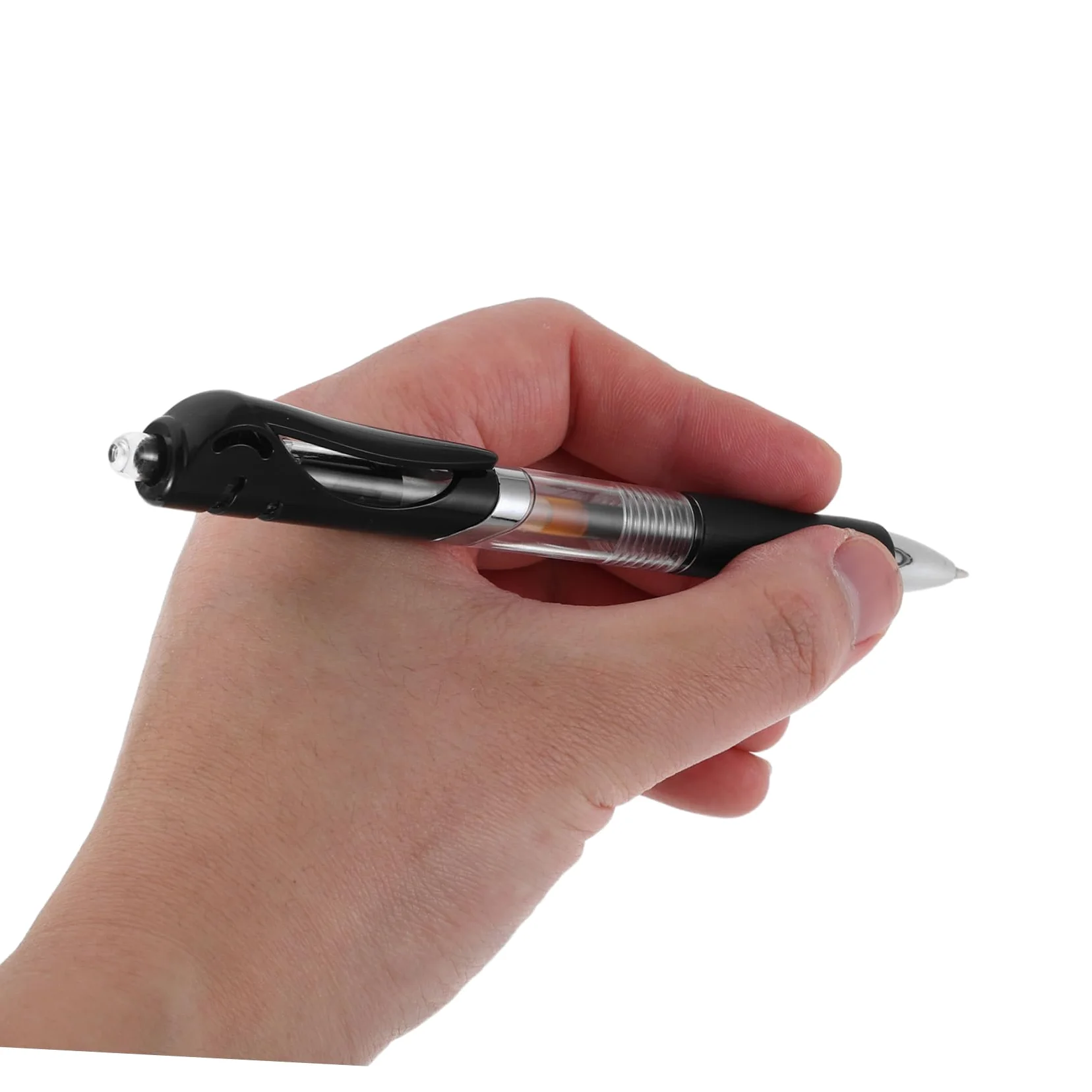 HOMSFOU Penna Gel 0, 5mm Nera 50 Pezzi in Plastica a Scatto | Scrittura Fluida, Punta Rapida Asciugatura, Impugnatura Comoda, Festa Scuola Decor