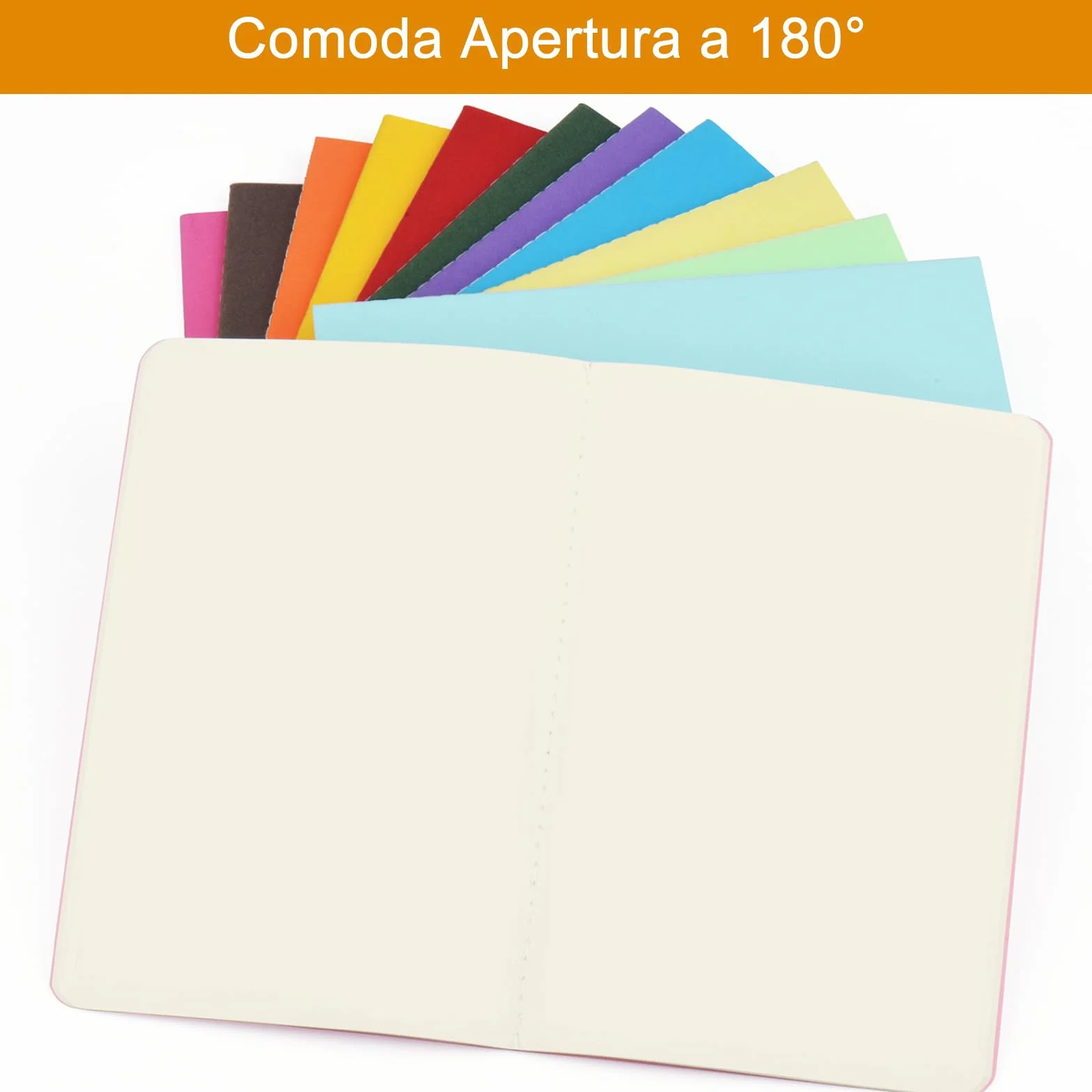 Taccuino A5, Confezione da 12 Quaderni, 30 Fogli, 60 Pagine, Multicolore Bianco