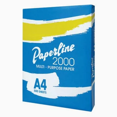Fogli di carta bianca Paperline-2000 (75 g A4), confezione da 500 fogli (confezione da 5 pacchetti)