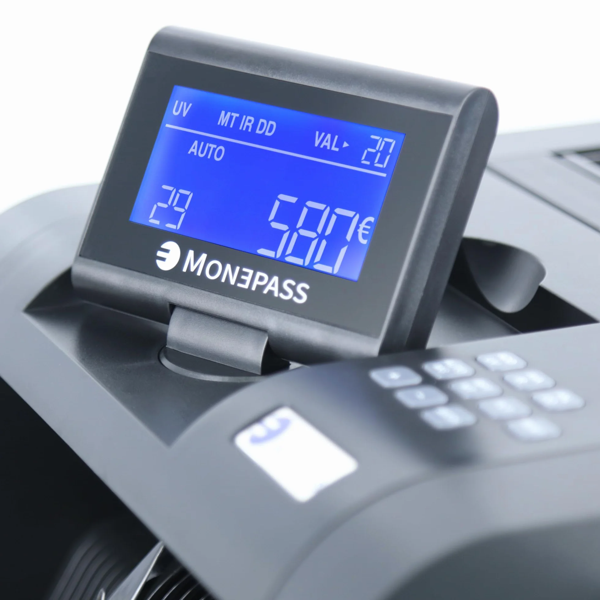 Monepass France - Contabanconote + Valorizer su registro ordinato, quintuple rilevamento UV/MGI/MGT/IR/2D, garanzia 2 anni