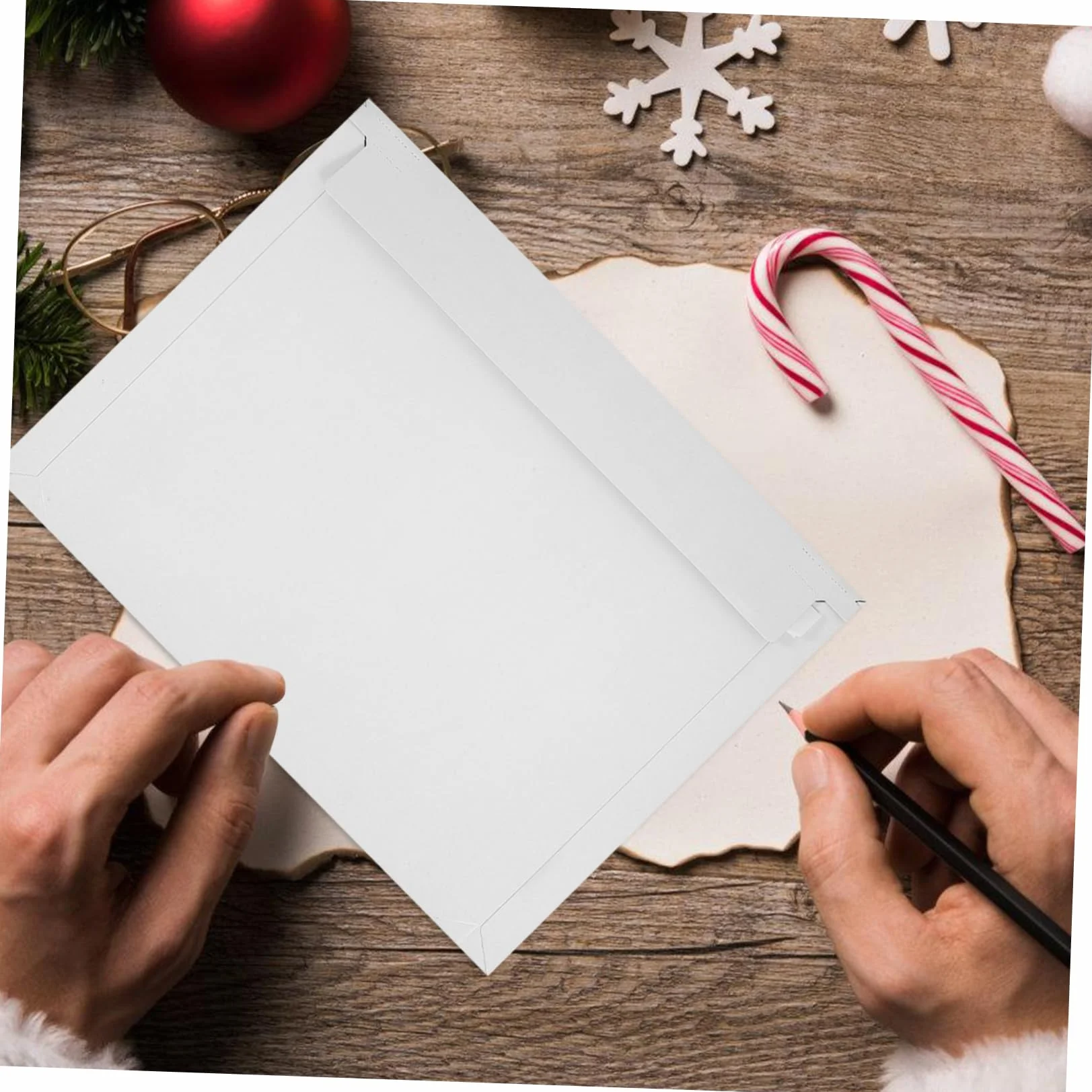 Hemobllo 30 pezzi Buste Cartoncino Bianco Autosigillanti per Documenti Foto e Spedizioni Ufficio Sacchetti con Chiusura Facile per Inviti e Piccoli Oggetti