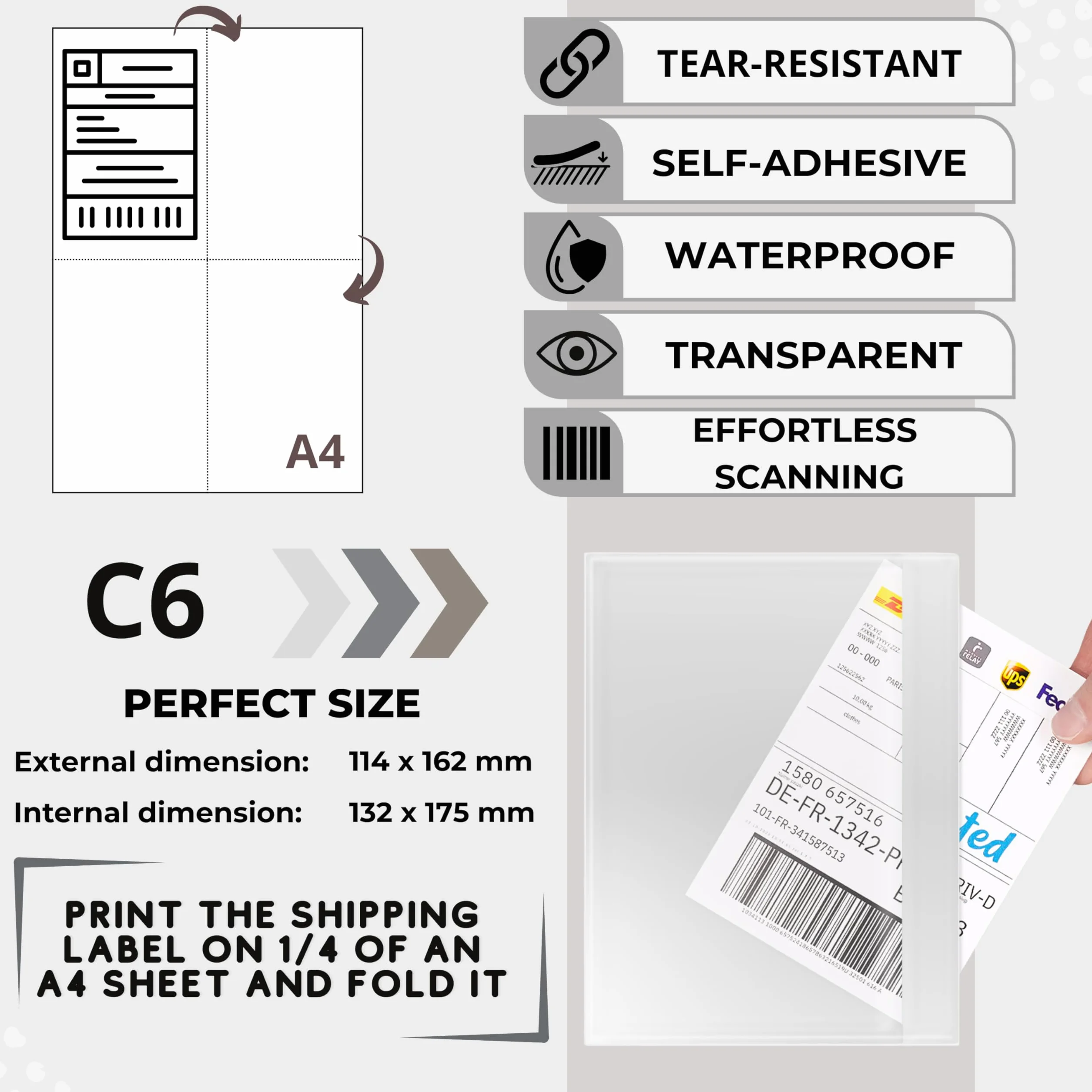 Buste per Spedizioni Vinted Set da 30 pezzi M L XL Sacchetti Spedizione Buste Plastica Imballaggio