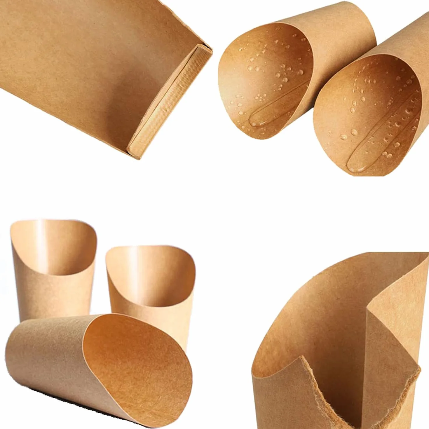 XYJJ 100 scatole di popcorn in carta kraft per feste, biscotti, patatine