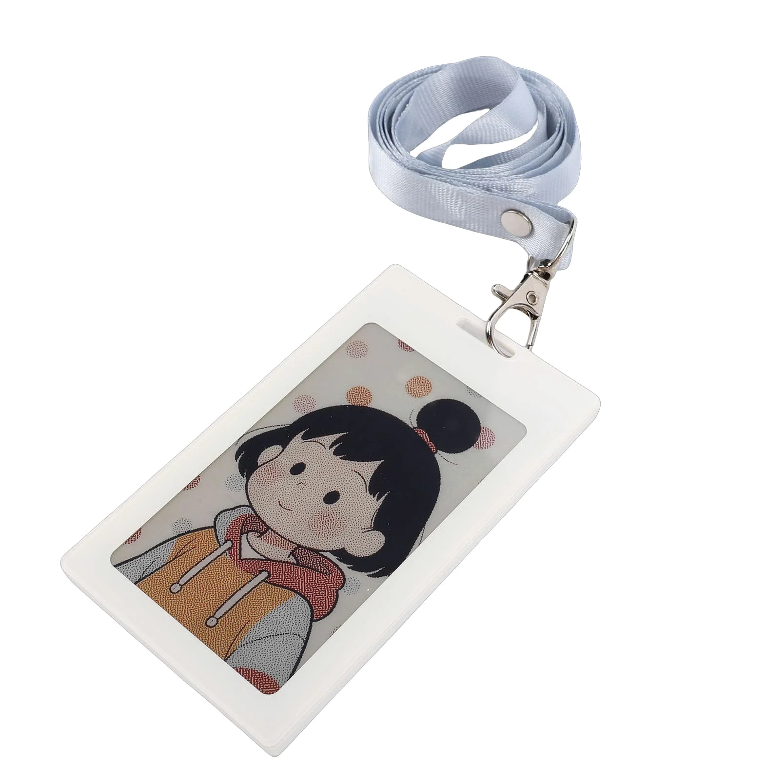 Porta Badge Elettronico, Badge Nominativi per Biglietti da Visita con Schermo a Inchiostro Elettronico da 3,7 Pollici, Porta NFC per Dipendenti d'ufficio con Cordino, Ideale per Supporto