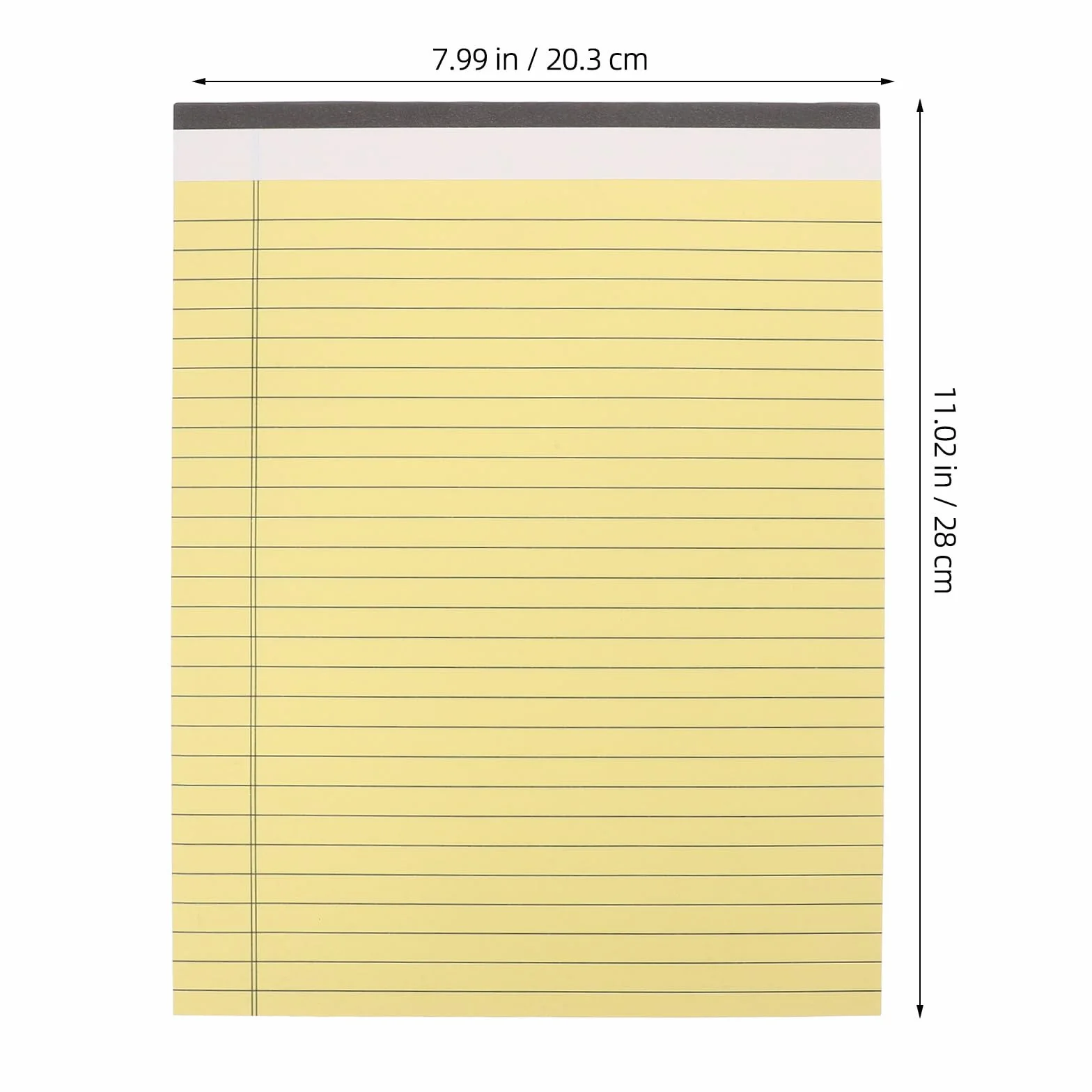 Homoyoyo Set 10 Blocchi Note Legali Gialli 203X28 CM Carta 80 G/M² a Righe Pagine Strappabili Fronte-Retro Blocchi per Appunti Ufficio Scuola e Casa