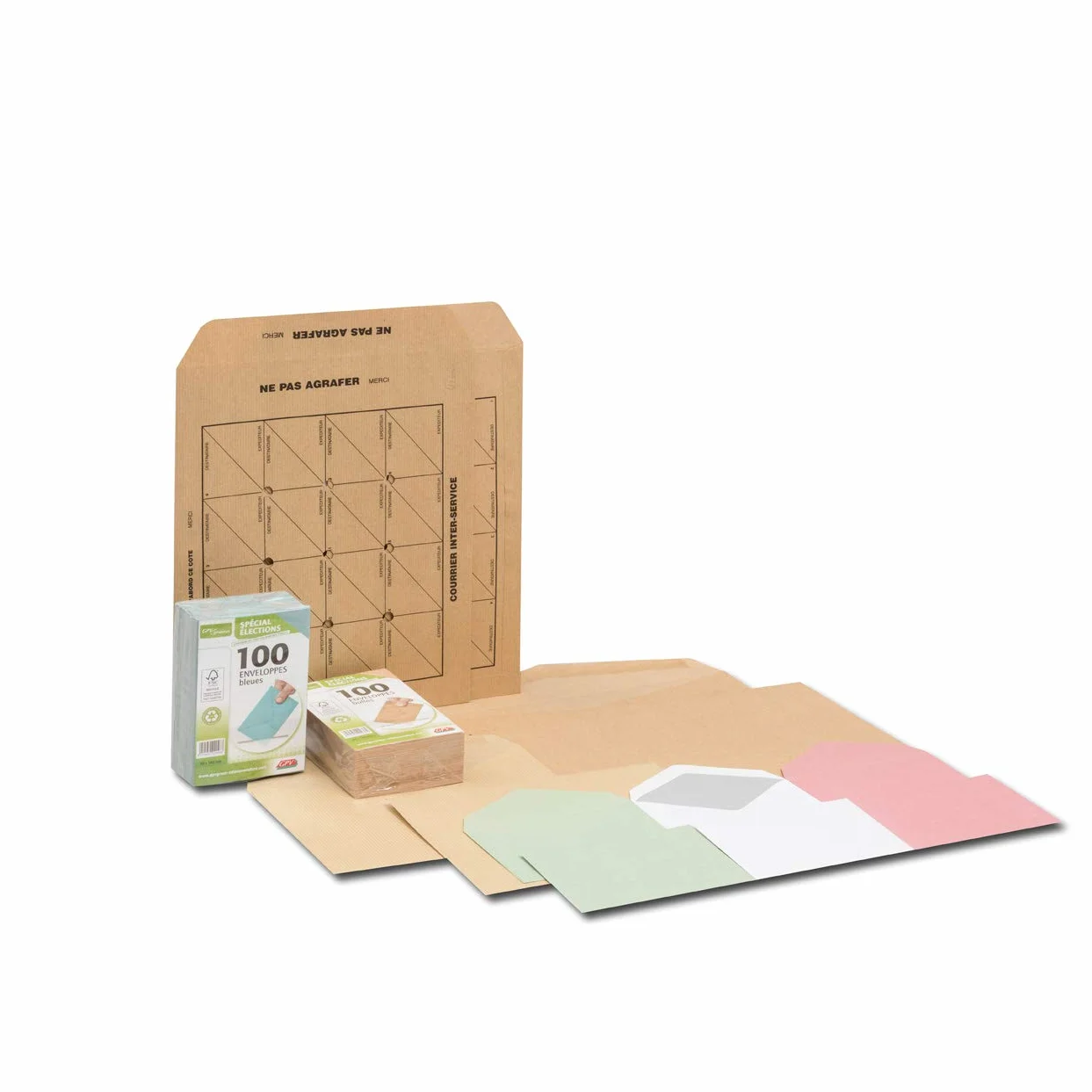 GPV - Confezione da 500 buste formato C6 (114 x 162 mm), senza finestra, qualità carta bianca: 80 g/m2, certificato PEFC