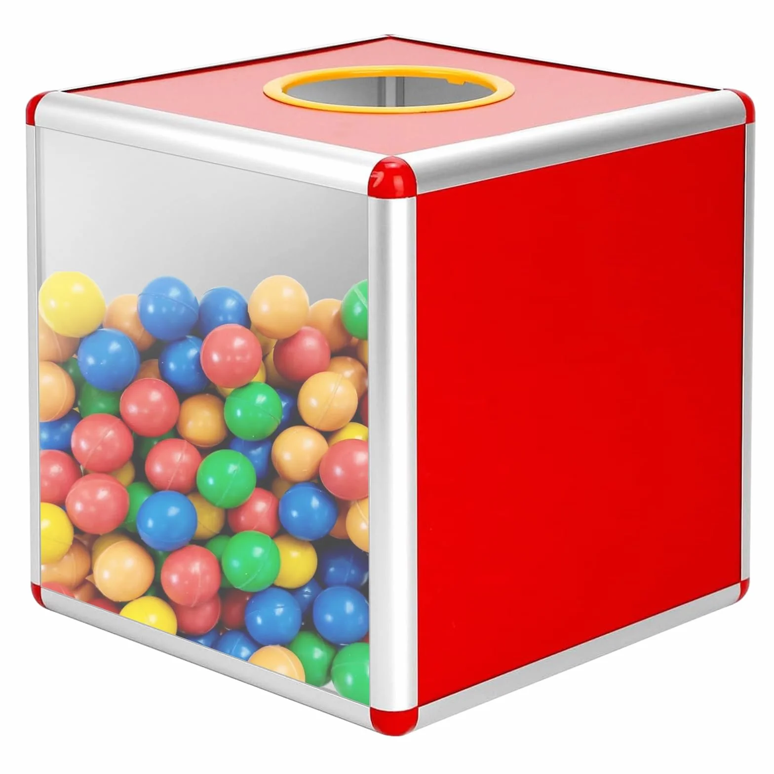 Scatola della lotteria trasparente 30 cm per donazioni lotterie