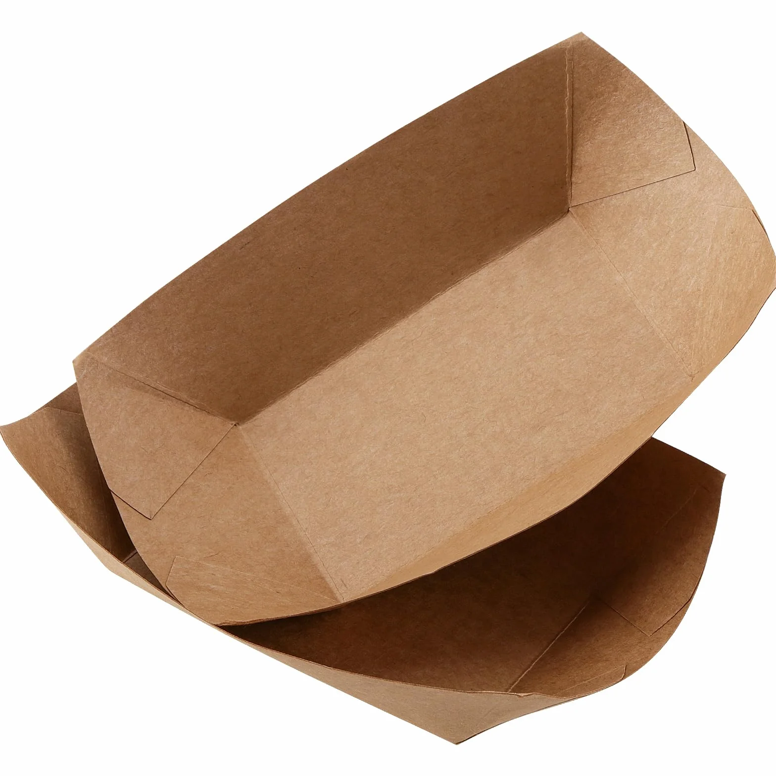 ZOENHOU 100 ciotole in cartone Kraft 165 x 120 x 25 mm marrone per fingerfood snack