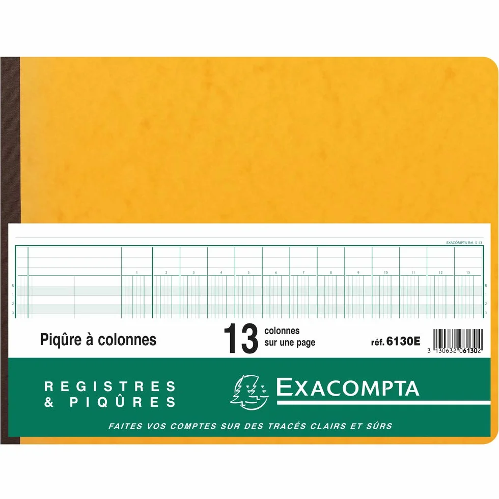 Exacompta piqre ‡ Colonnes, 13 Colonnes, 31 Lignes VE = 1