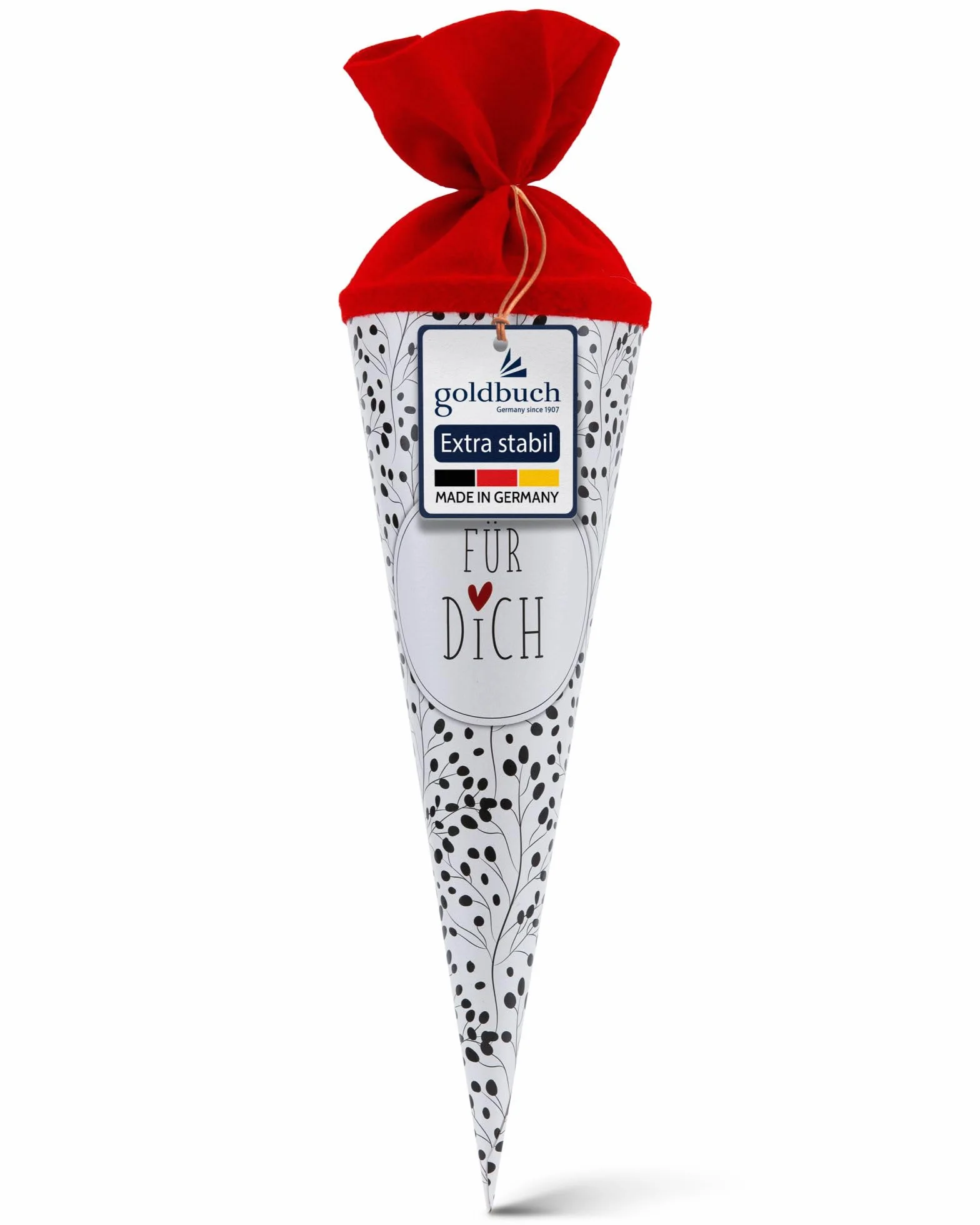 Goldbuch Sacchetto da Scuola 93 213 con Fiori Selvatici Bianco Zucchero 35 cm Diametro 11,5