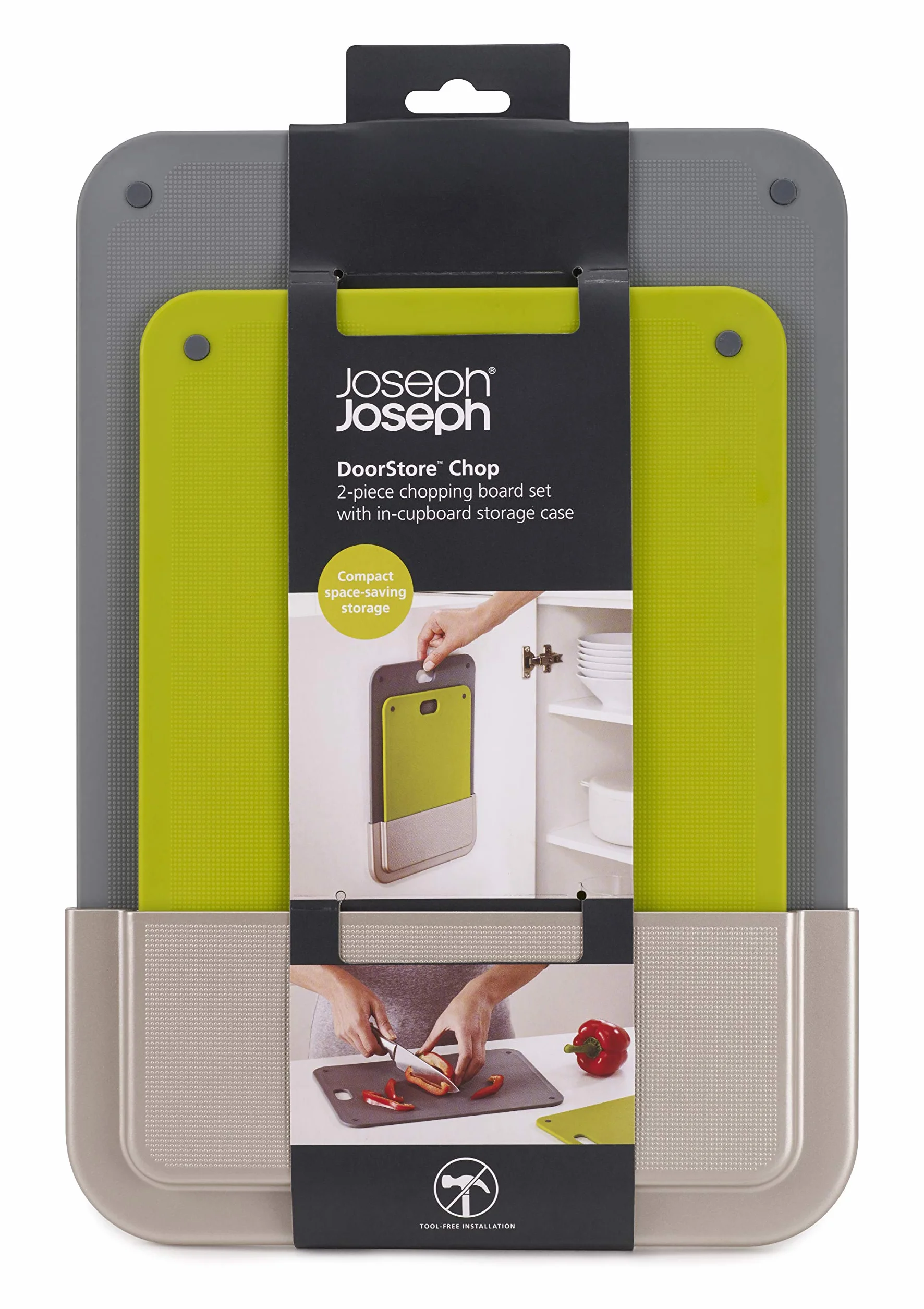 Joseph Joseph DoorStore Set 2 Taglieri Custodia Compatta Nastro VHB