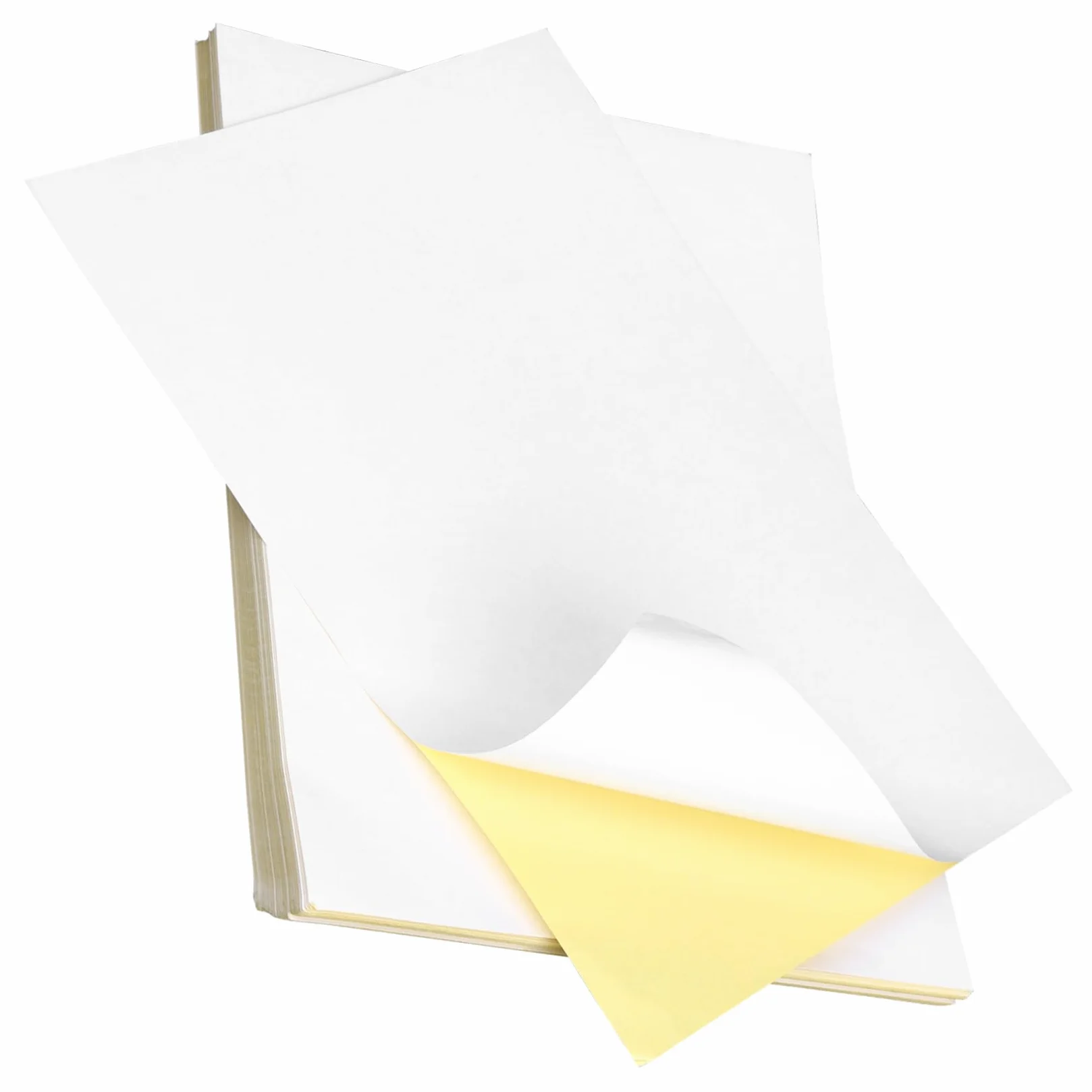 SHINEOFI 100fogli Carta Adesiva Stampabile Adesivi Di Carta Per Stampante Getto d Inchiostro Adesivi Di Grandi Dimensioni Adesivo Caldo Maggiore Adesività e Durata