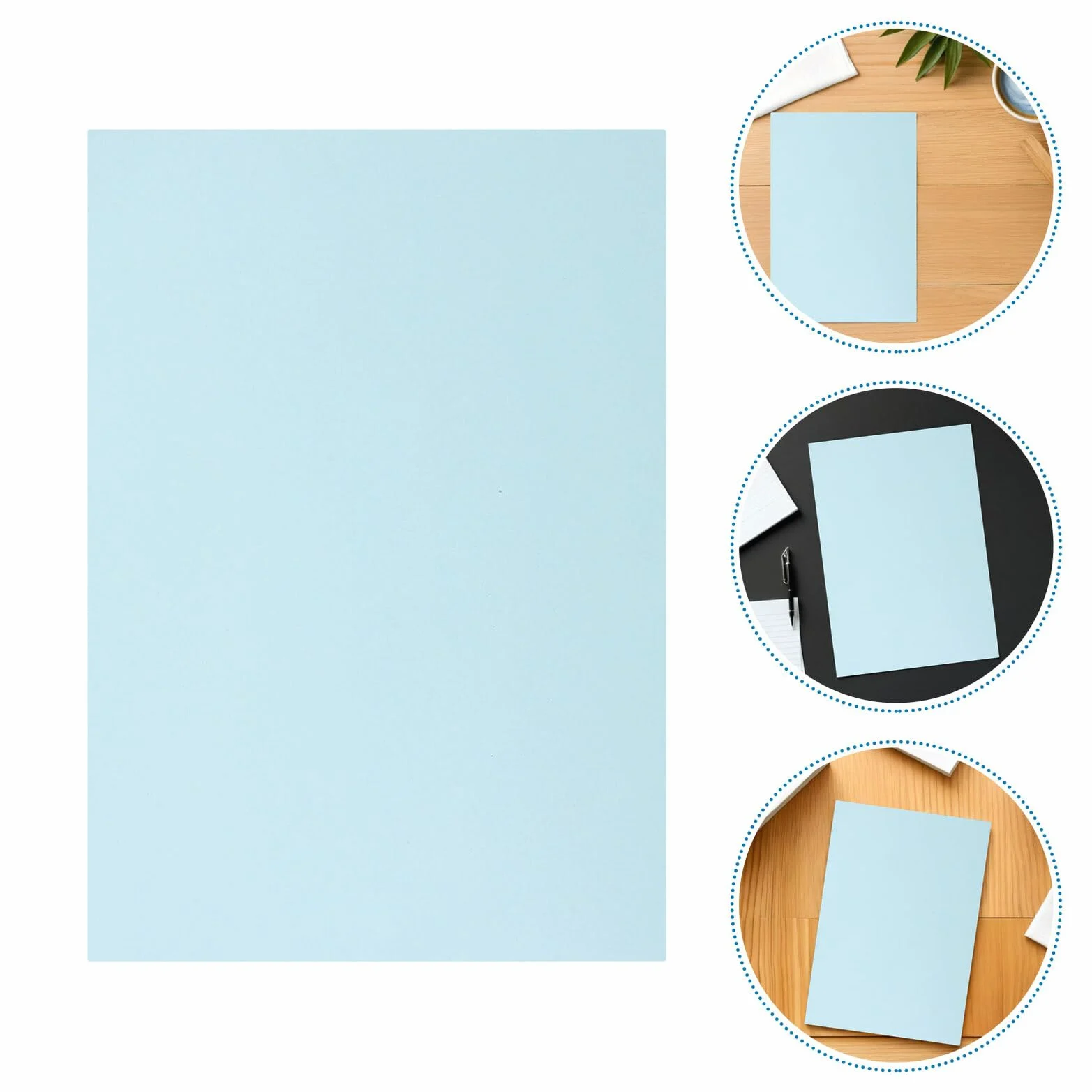Carta per Fotocopie A4 Azzurra 70g Formato 200 Fogli Multiuso per Stampanti Fronte-Retro Cancelleria e Progetti Creativi Ufficio Scuola Casa