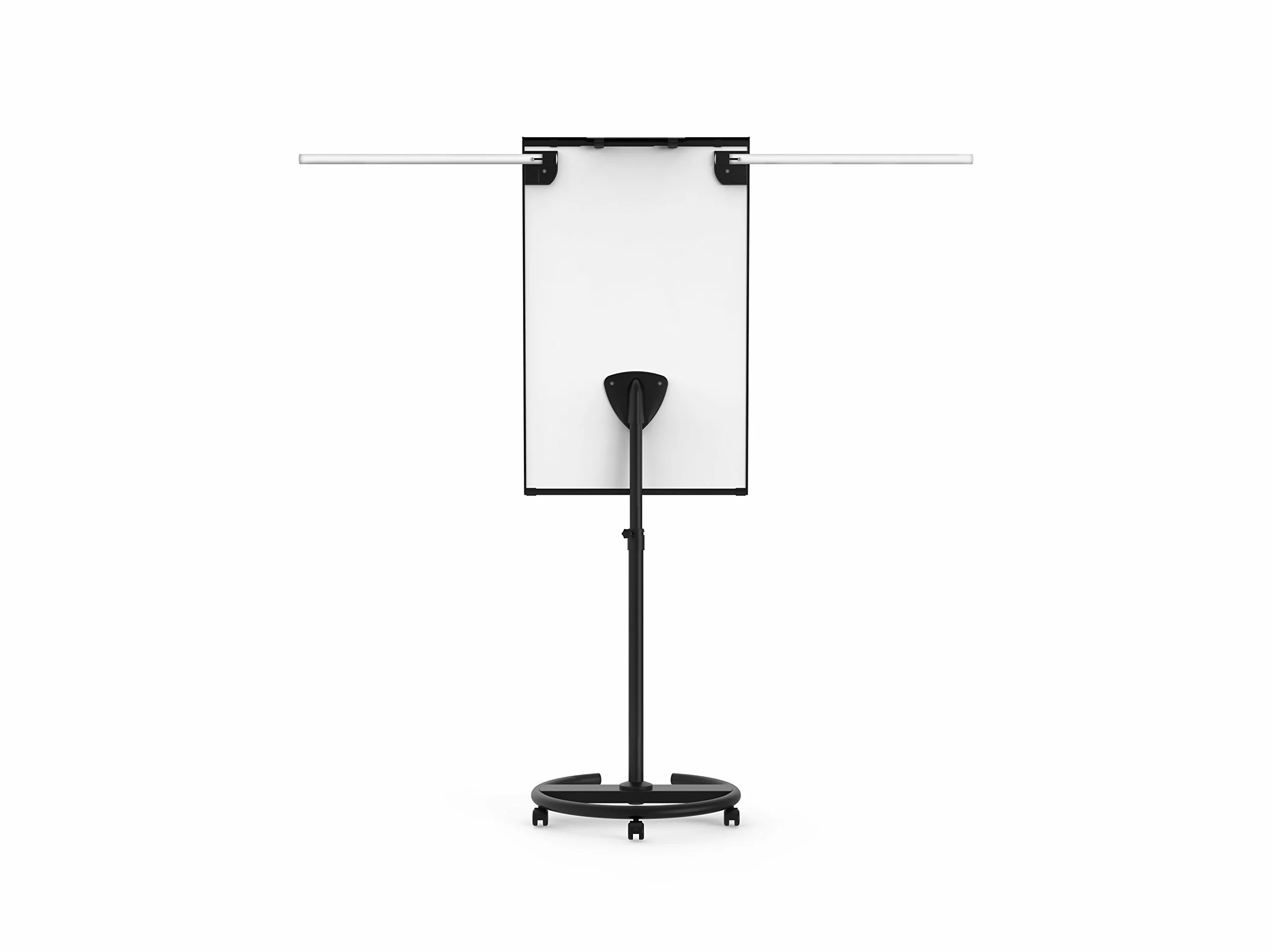Legamaster Lavagna a fogli mobili triangolari universale – Superficie magnetica e lavabile a secco (68 x 105 cm) – Base rotonda – Nero – ideale per riunioni e brainstorming