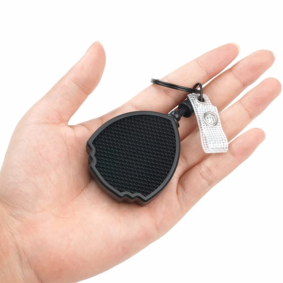 Vicloon Portachiavi Retrattile 2pcs Clip a Bobina Porta Badge con Moschettone Impieghi Gravosi Anticaduta Cavo Acciaio