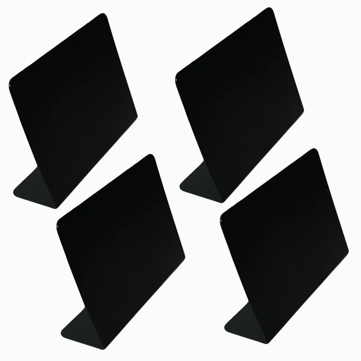 SHINEOFI 12pezzi Lavagna Nera Acrilico Per Decorazione Da Tavolo Display Messaggi Per Matrimonio e Feste Nera Lavagna Piccola Versatile Per Eventi Speciali