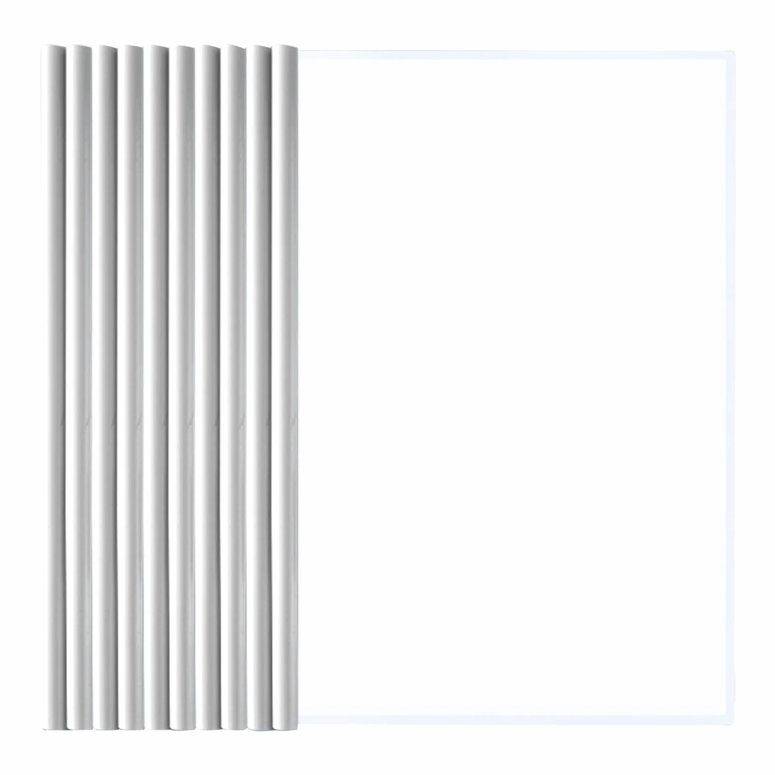Plastica A4 Copertine Per Rilegatura, Cartella Di File Con Barra Scorrevole, 10 Fogli Copertina Per Report Con Clip