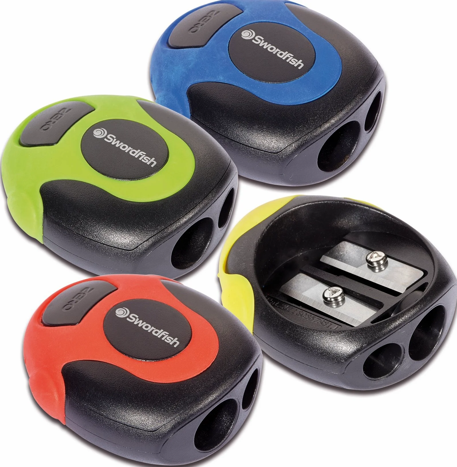 Swordfish Twin Soft Grip - Temperamatite Tubo di 30 Blu/verde