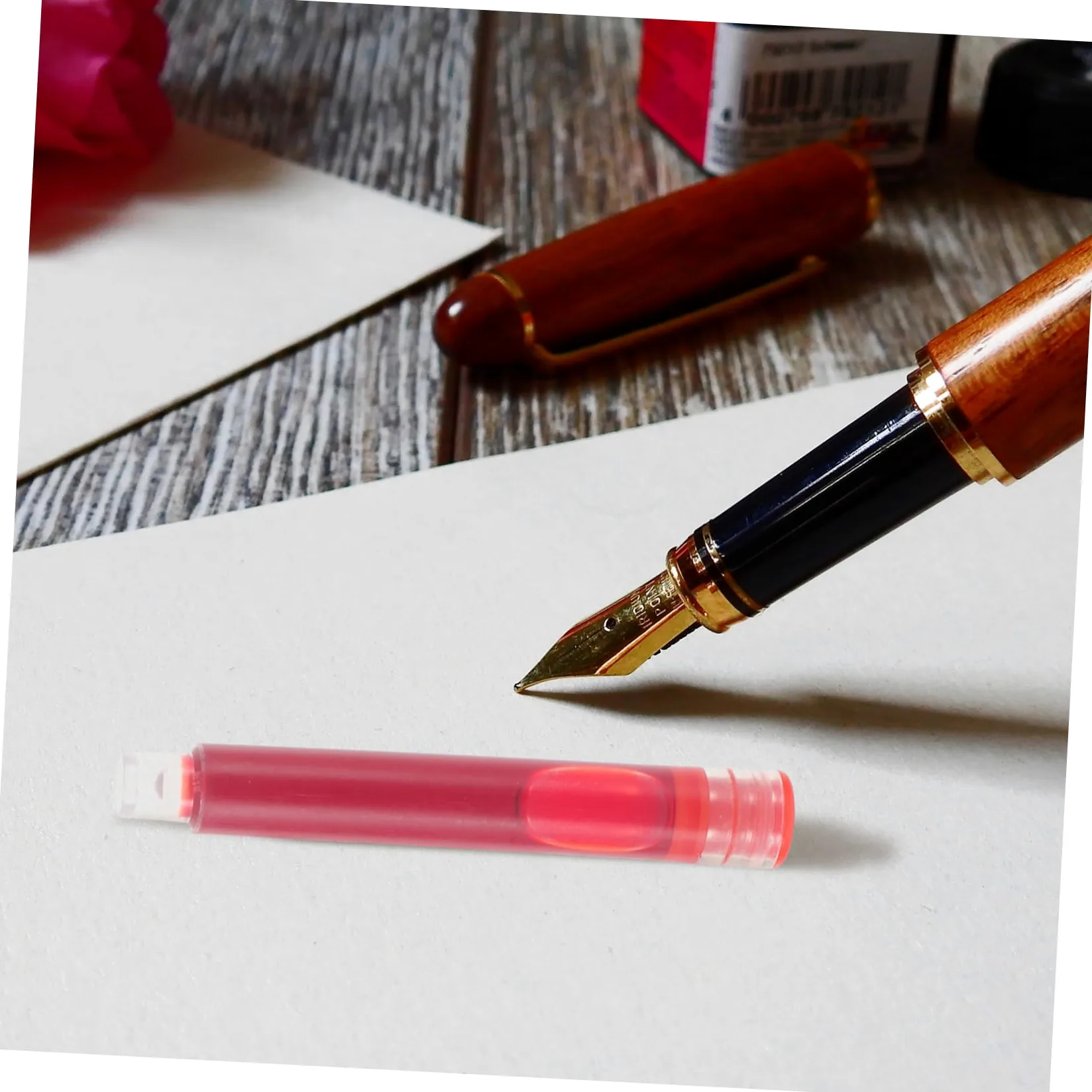 Gadpiparty 5 Set Penna Per Studenti Ink Penne Stilografiche Pennette Fountain Pen Inchiostro Penna Cancellabile Accessori A Stilografica Arte Della Calligrafia 100 Pezzi * 5