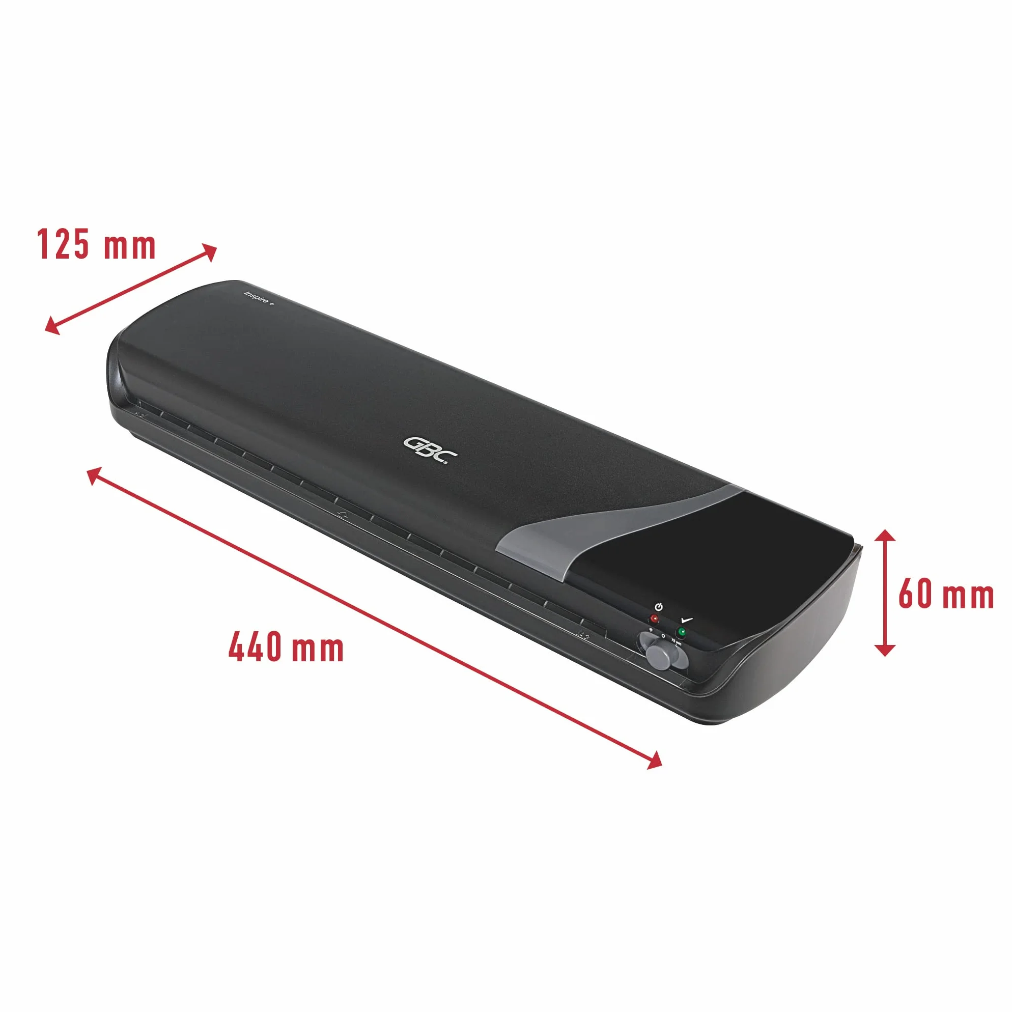 GBC Plastificatrice Inspire+ A3, 2 Rulli, con Ibico Pouch per la Plastificazione a Caldo, 100 Pezzi, F.to A4, 2x75 Micron