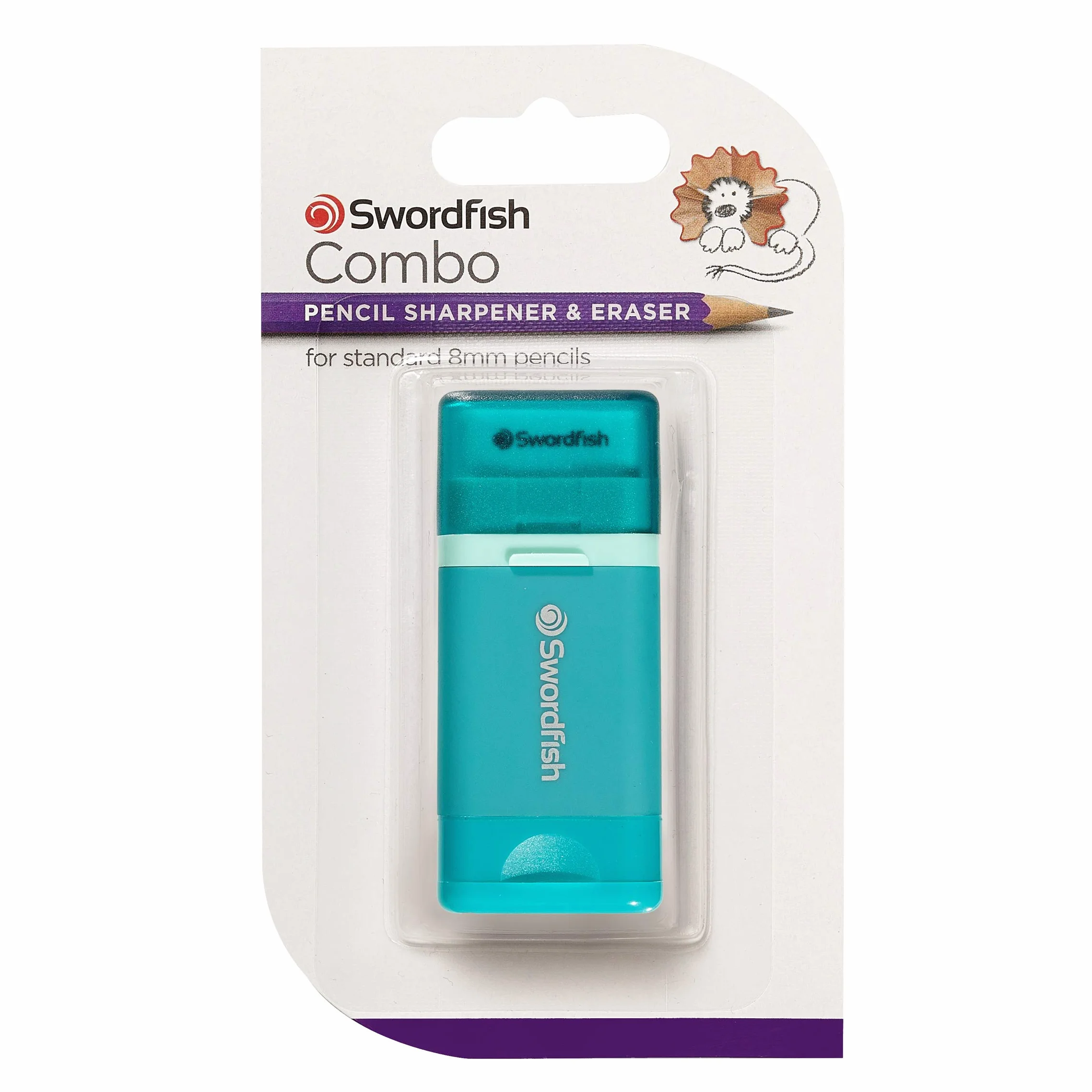 Swordfish Combo 2 w 1 - Gum Eraser & Sharpener, 1 sztuka