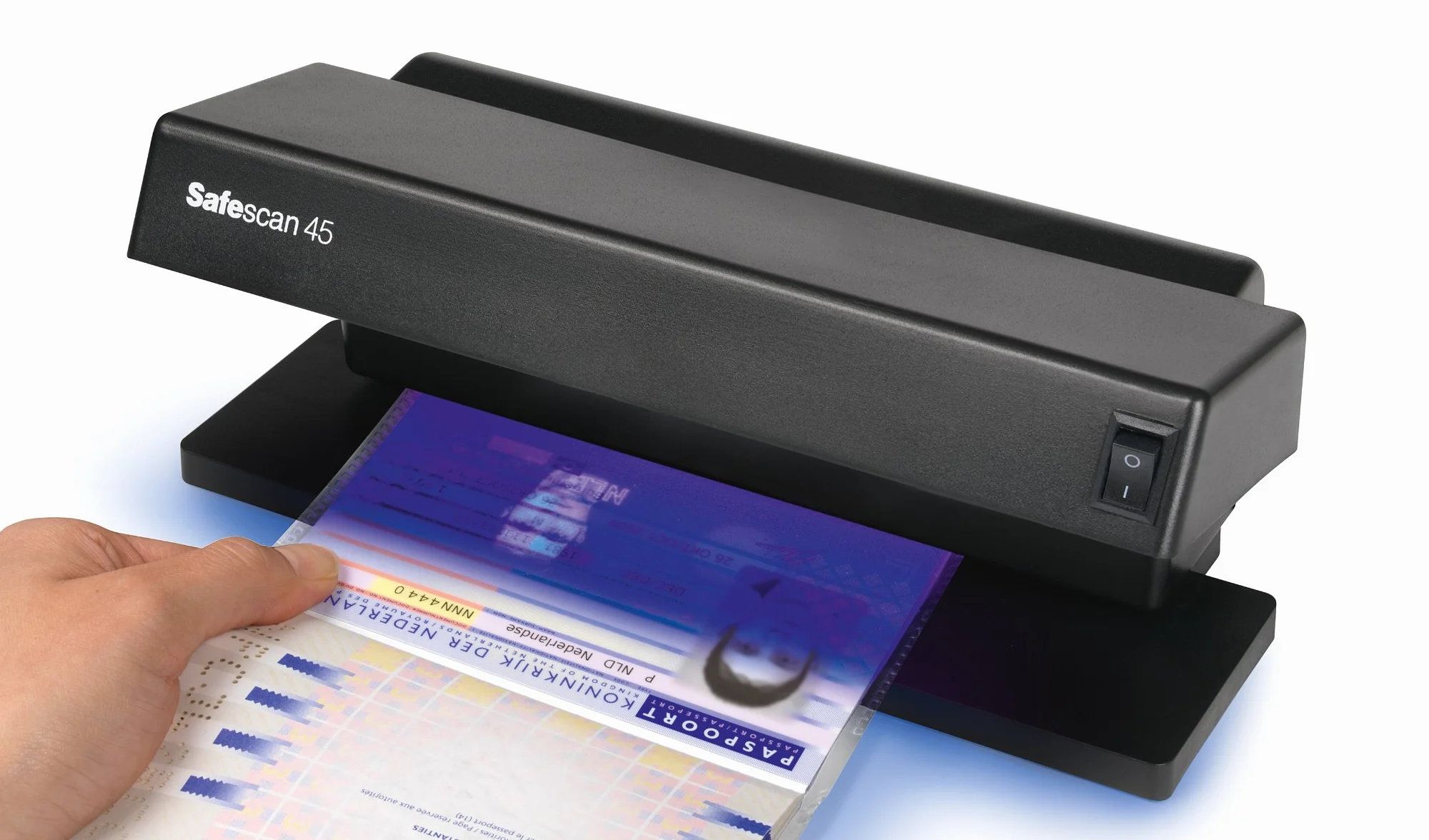 Safescan 45 Verifica banconote UV che verifica banconote, carte di credito e documenti, Verifica banconote UV per nuove banconote, Verifica banconote con UV, Verifica banconote con luce UV