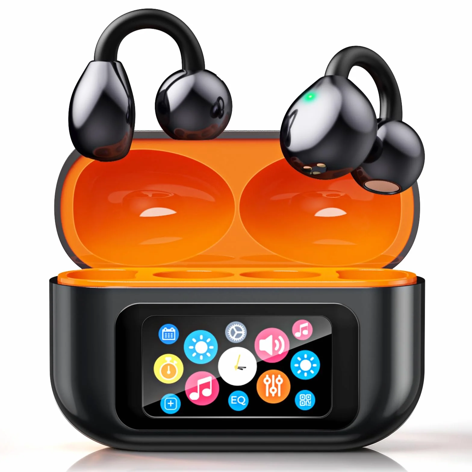AI Cuffie Traduzione Simultanea Istantanea:3-In-1 Schermo LCD Touch Auricolari Traduttore Simultaneo-30H Autonomia Traduttore Simultaneo Vocale 159 Lingue 7 Modi Di Traduzione Per Viaggi Affari Studio
