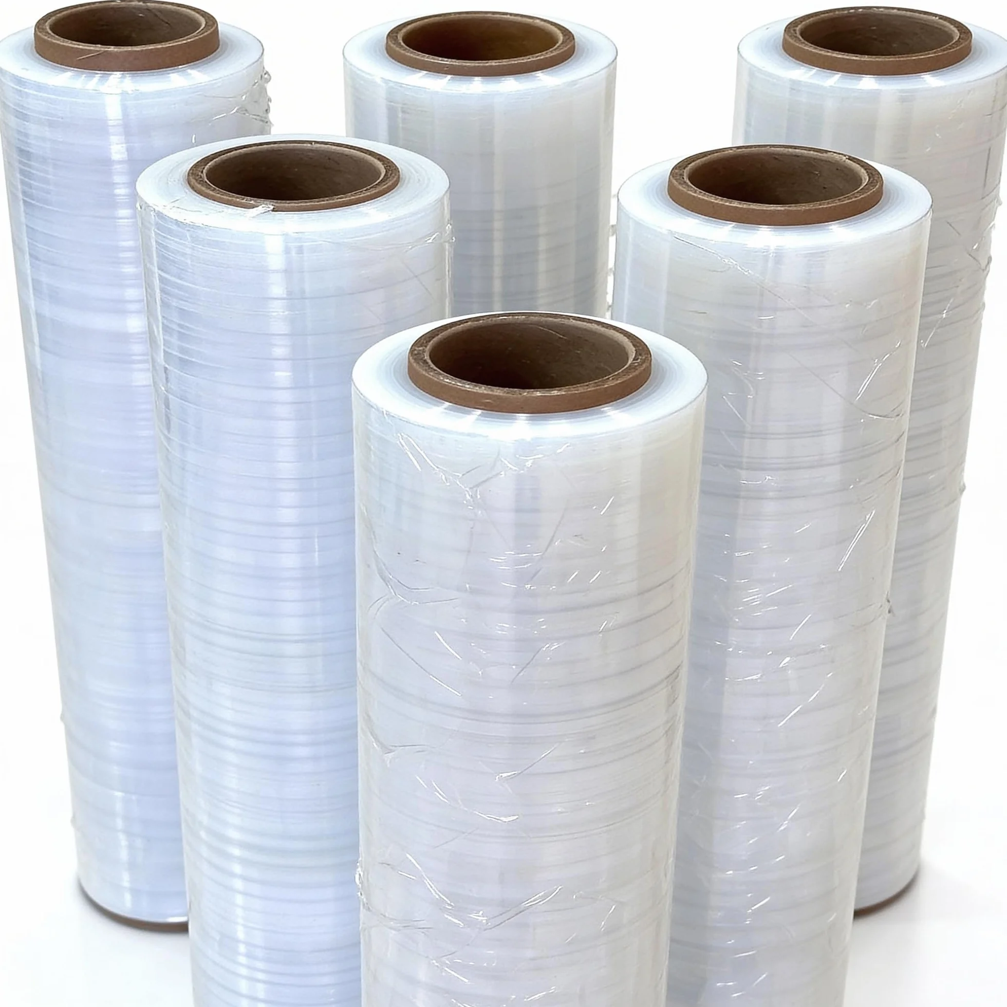 Pellicola trasparente per imballaggio 23 micron 50cm 250m 6 rotoli Made in UE