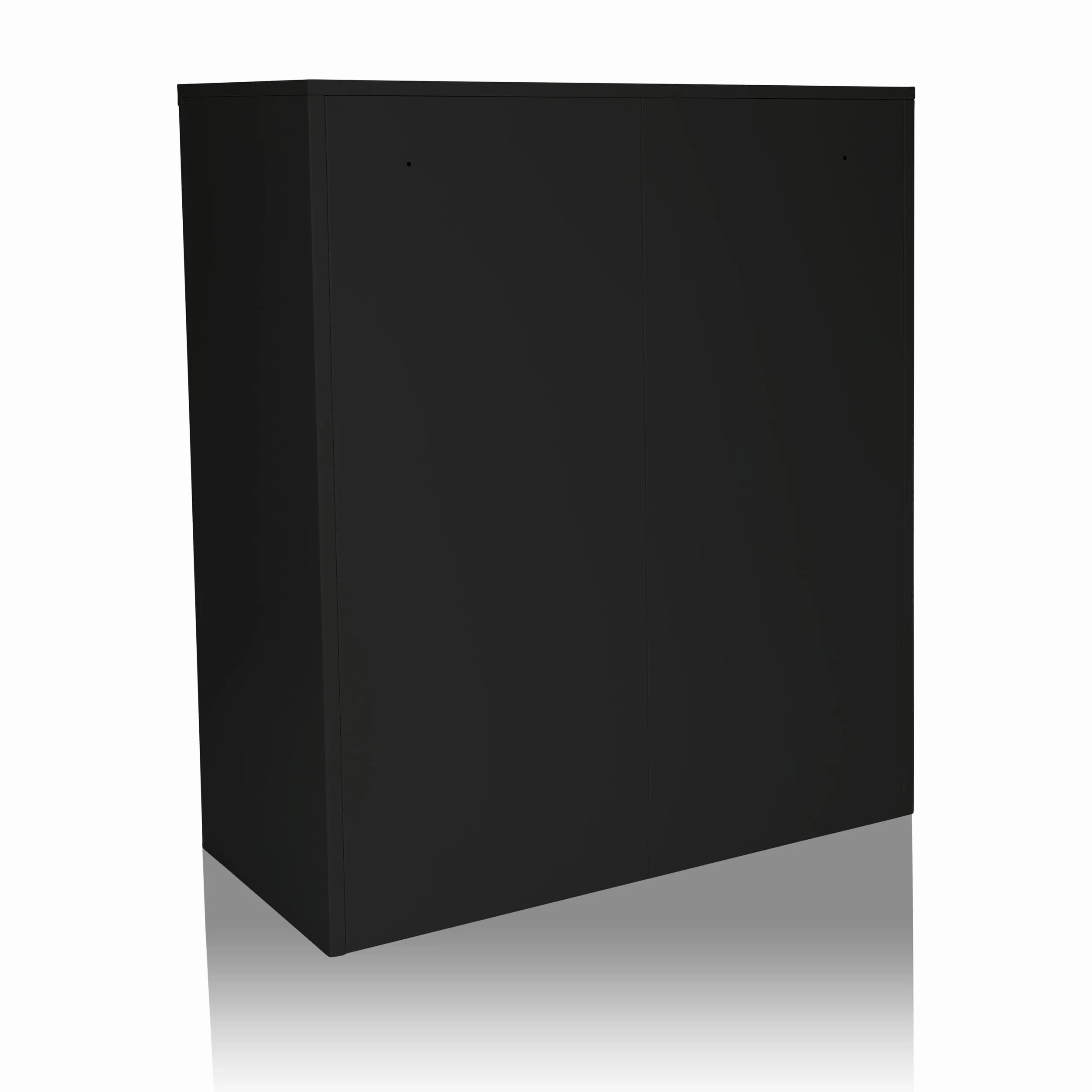 HJH Office Armadio Color AS 105 Nero Armadio Metallico Multiuso, Armadio da Ufficio con Serratura, 743034