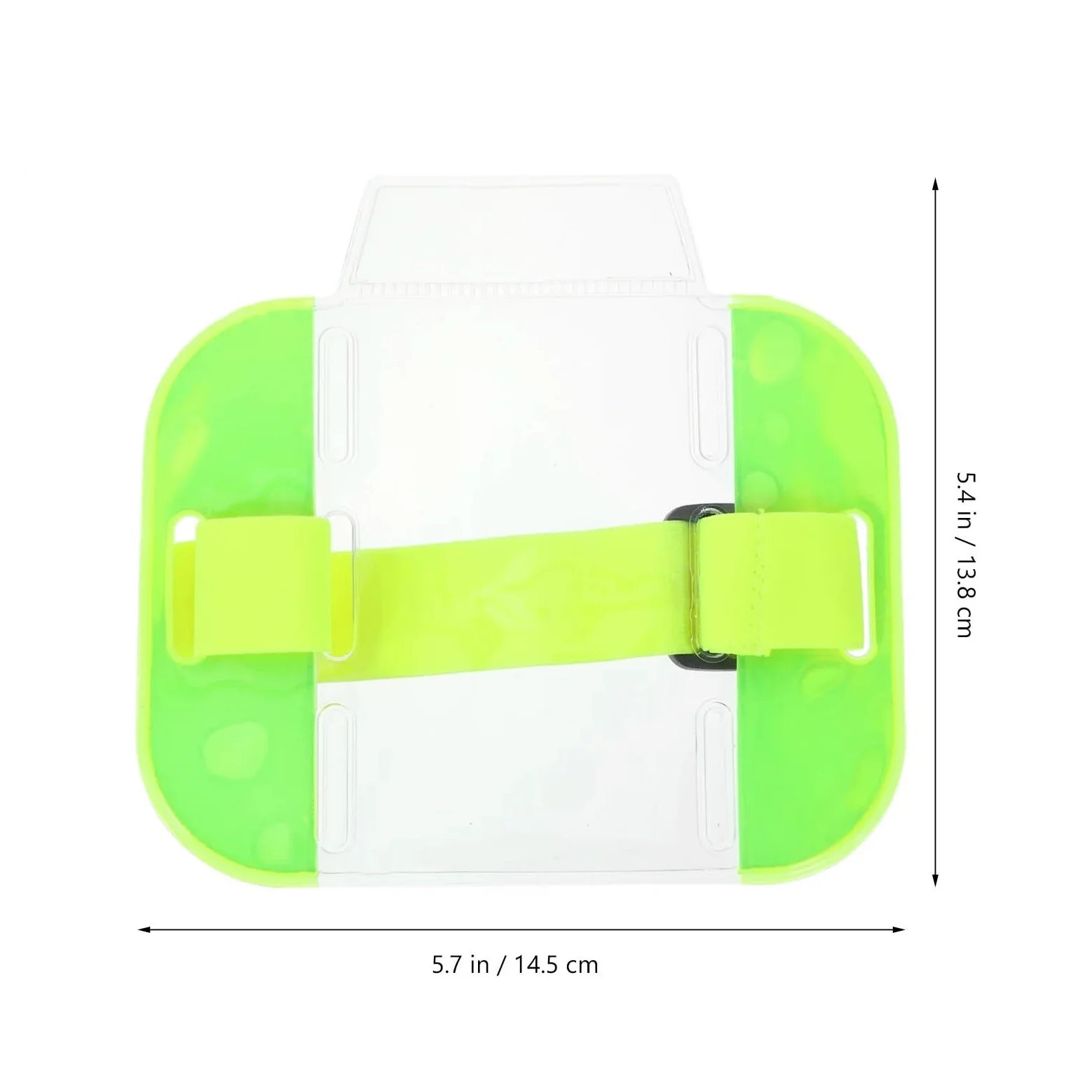 Porta badge da braccio, 20 pezzi, porta badge per studenti, carte di credito (verde chiaro)