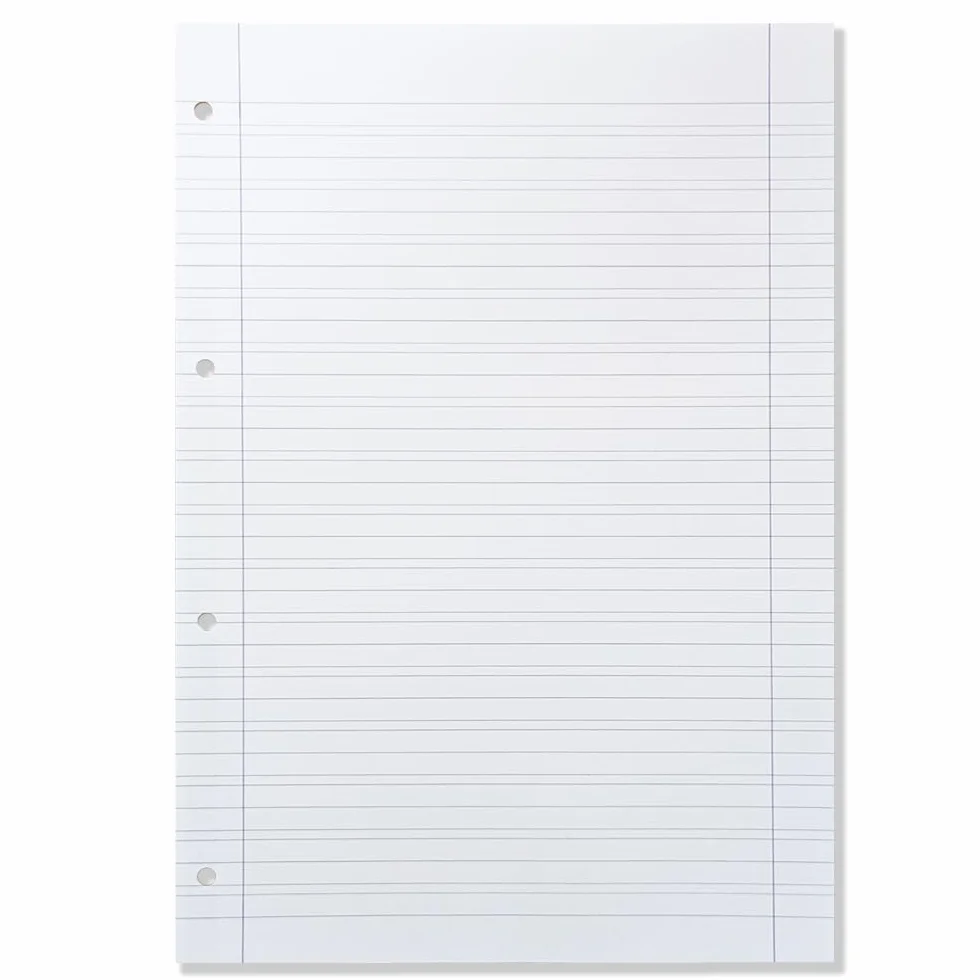BM BeMore Ricambi Bandup A4 Con Banda Rinforzata Rigatura B Righe Con Margini 40 Fogli Carta 90G/Mq
