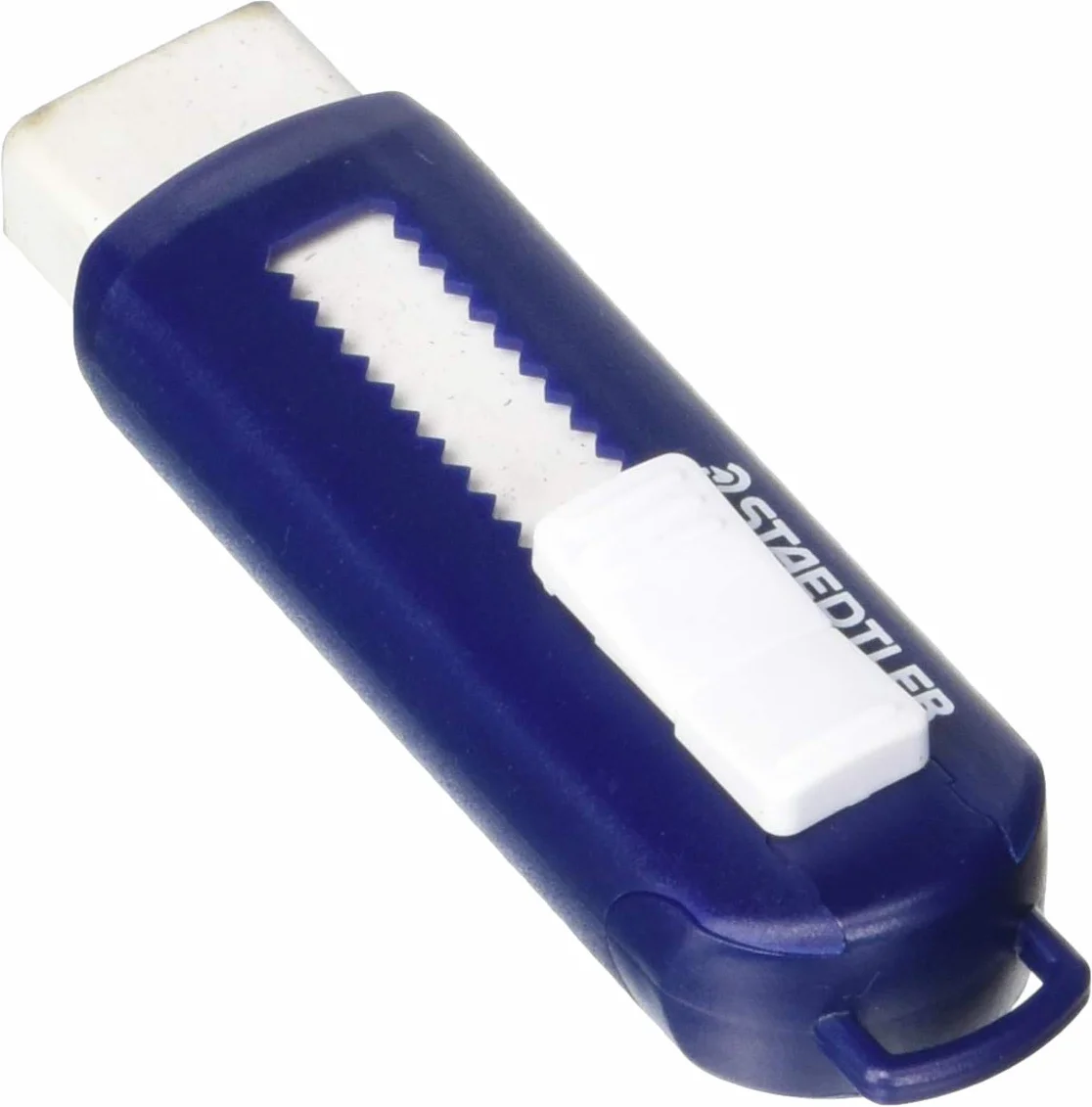 Staedtler 525 PS1 Gomma con protezione in plastica, ftalati e latex free, Bianco/Blu, 1 pezzo