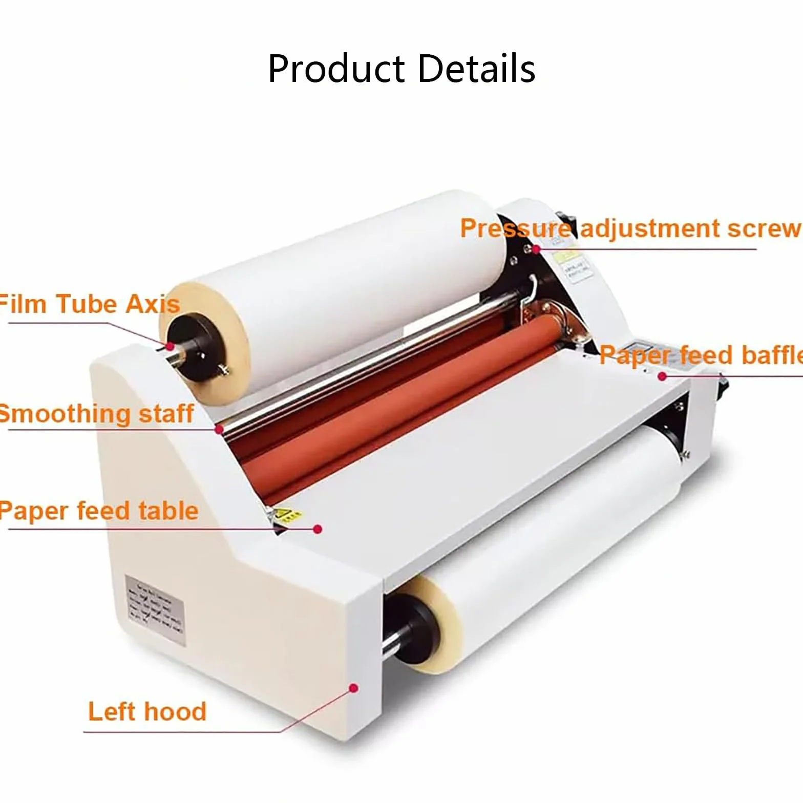 Laminatore a Caldo e a Freddo, Macchina per laminazione Elettronica, Controllo della Temperatura con Display Digitale da 350 mm, Mono e Bifacciale, per Ufficio