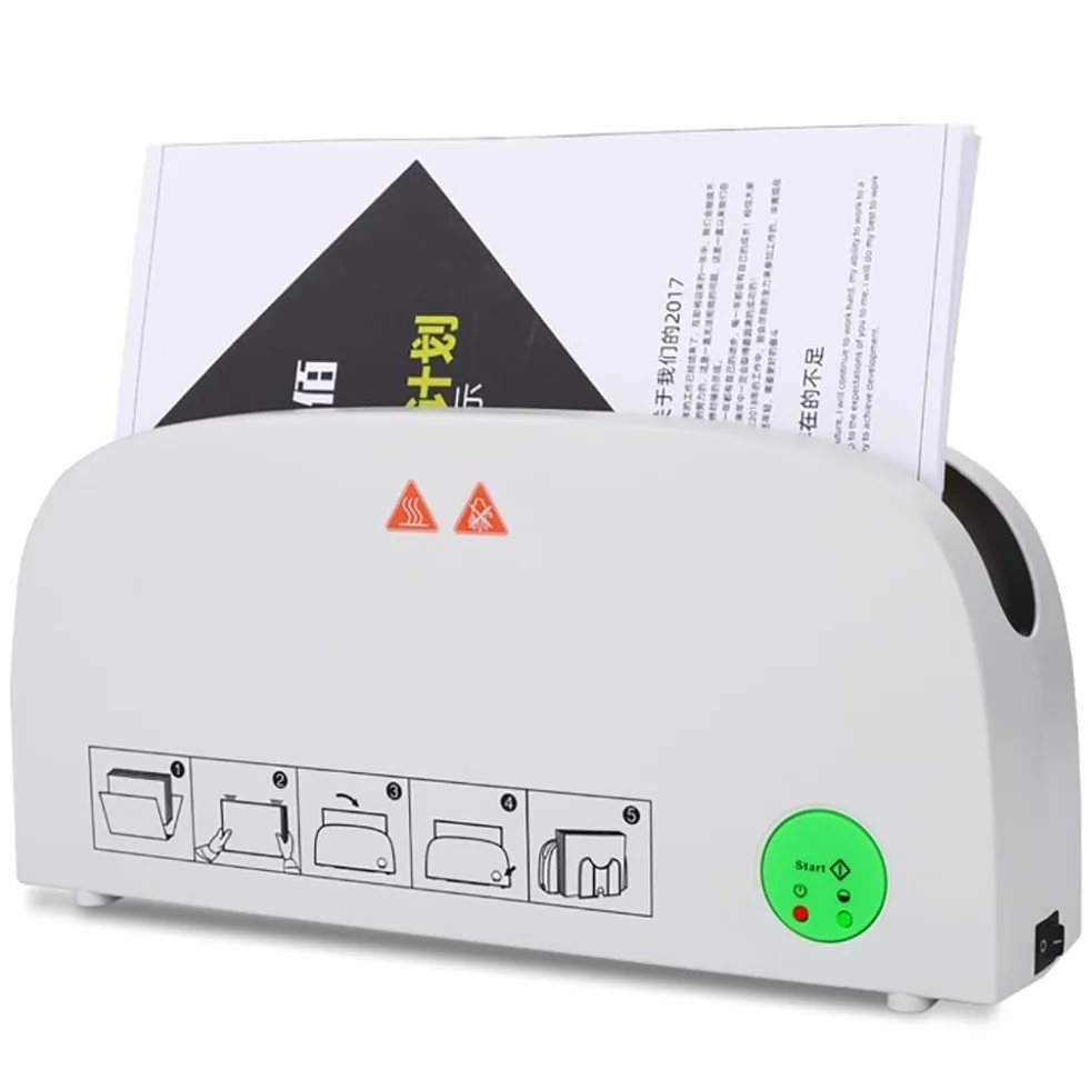 Binding Machine A4 Hot Melt | Raccoglitore termico elettrico per documenti da 33 mm | Rilegatura rapida per foto rapporti e libri | Funzionamento semplice da scrivania